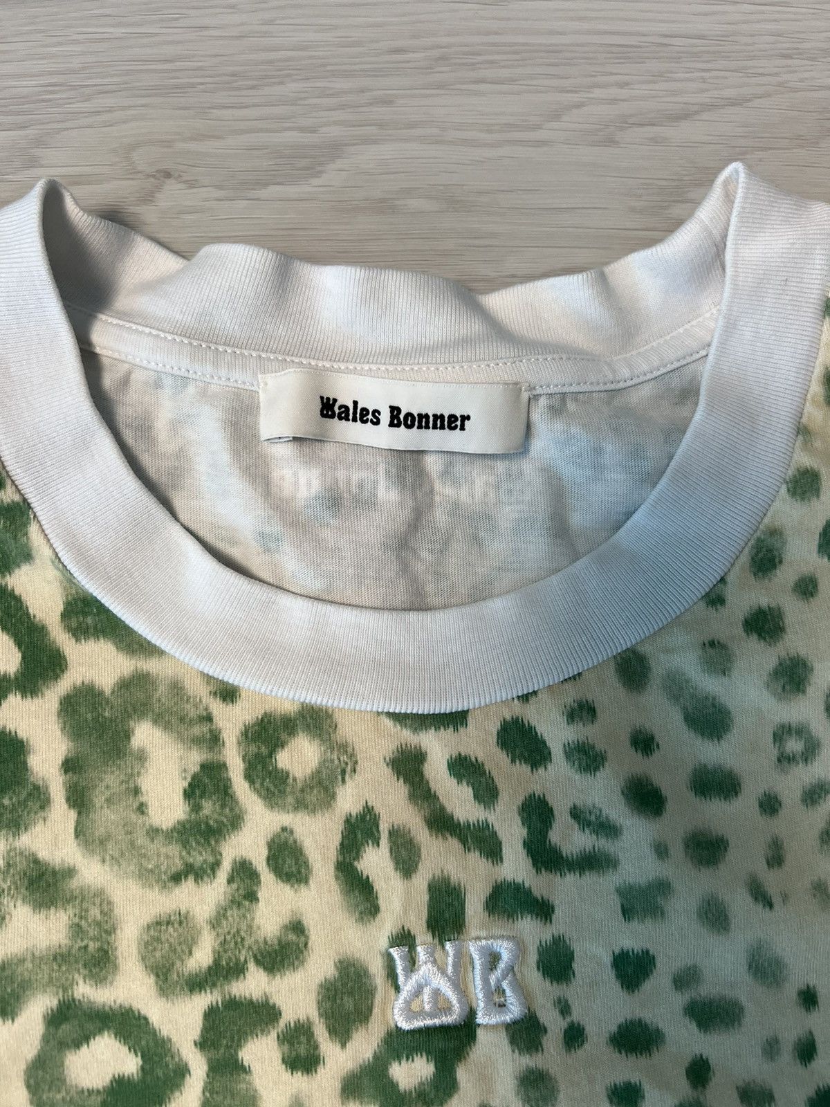 Wales Bonner Wales Bonner Logo-embroidered Leopard Print T-shirt Size US XL / EU 56 / 4 - 3 Thumbnail