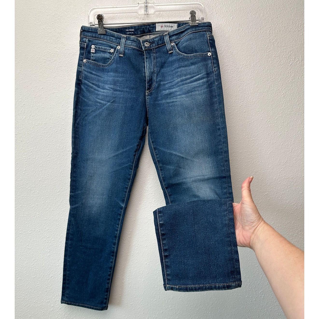 AG Adriano Goldschmied AG Prima Jeans Medium Light Wash Womens US 30R Cigarette Size 30" / US 8 / IT 44 - 1 Thumbnail