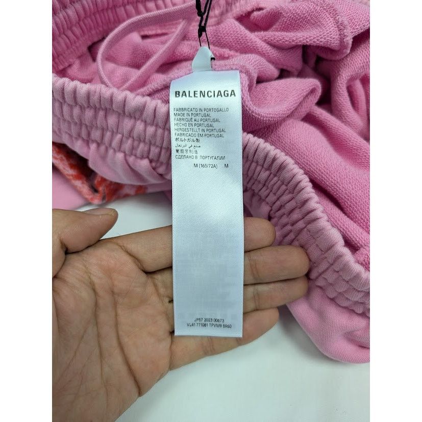 Balenciaga o1rshd1 offshore Medium Baggy Sweatpants in Pink Size US 32 / EU 48 - 12 Thumbnail