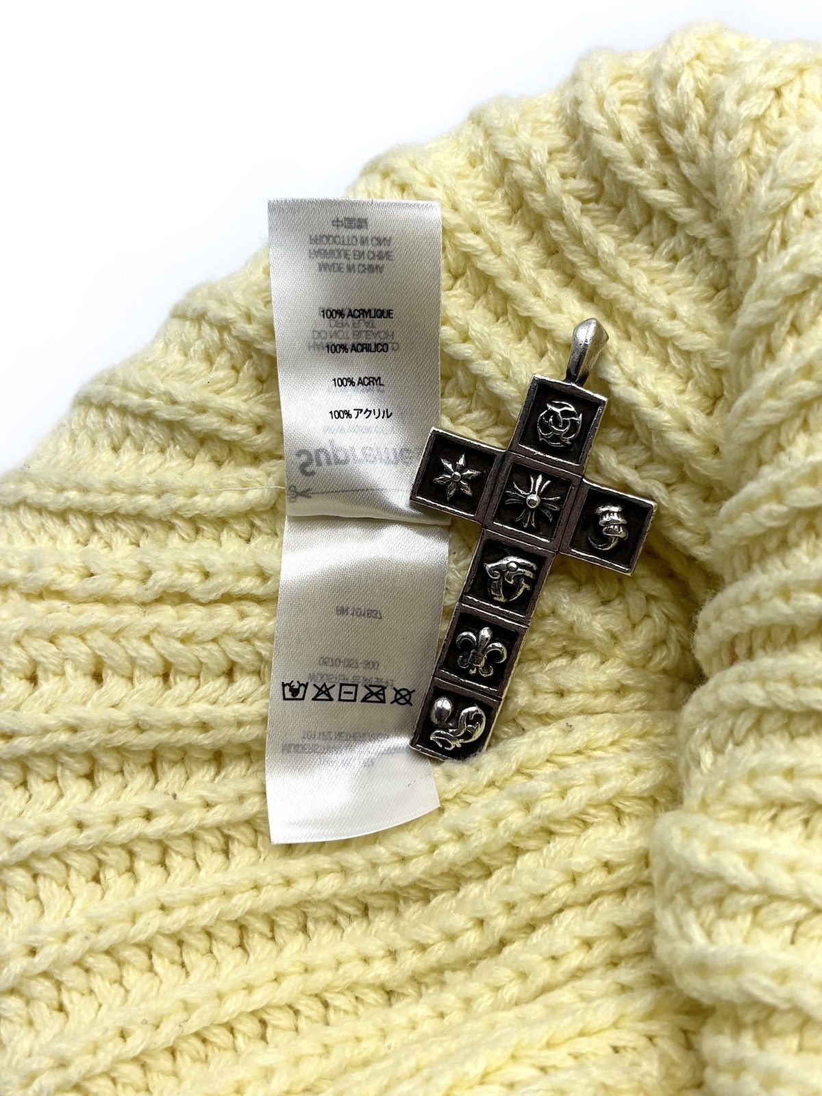 Supreme Supreme New York Logo Pale Yellow Rib Knit Beanie Size ONE SIZE - 11 Thumbnail