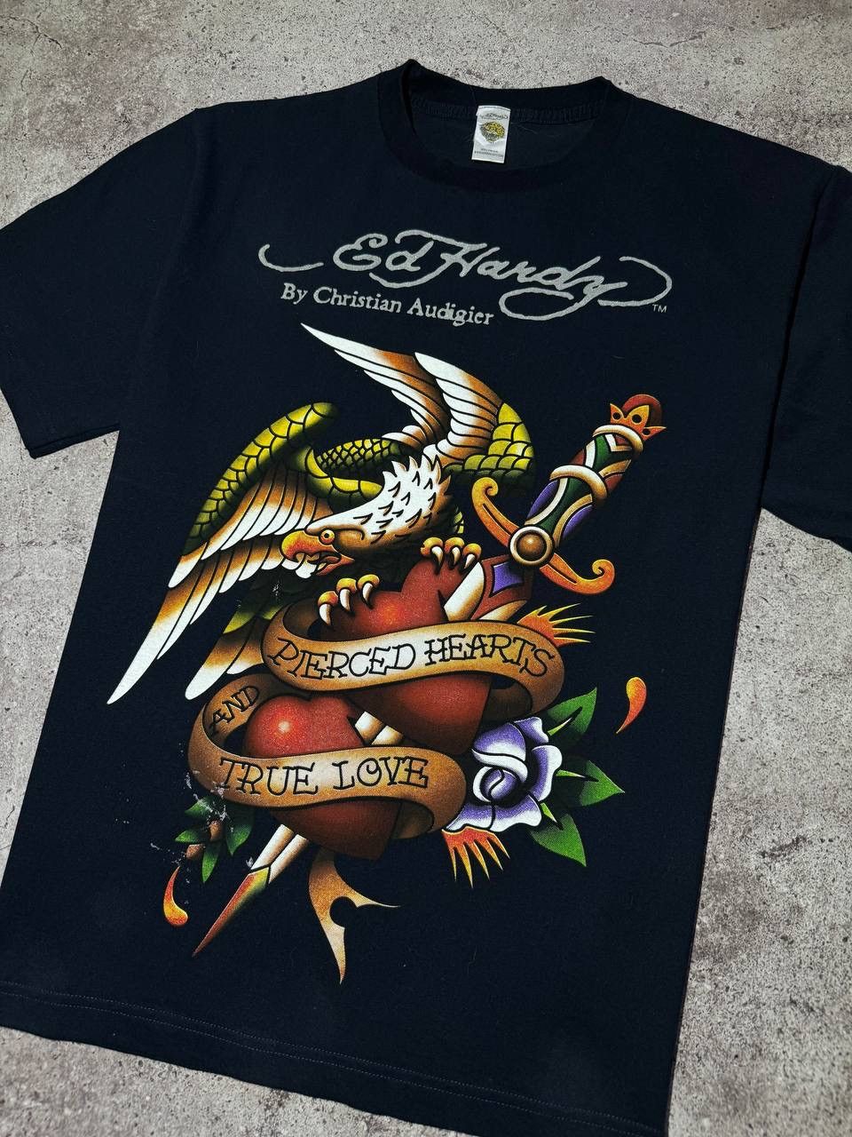 Christian Audigier × Ed Hardy × Vintage Ed Hardy by Christian Audigier Vintage T-shirt Japanese y2k Size US L / EU 52-54 / 3 - 2 Thumbnail