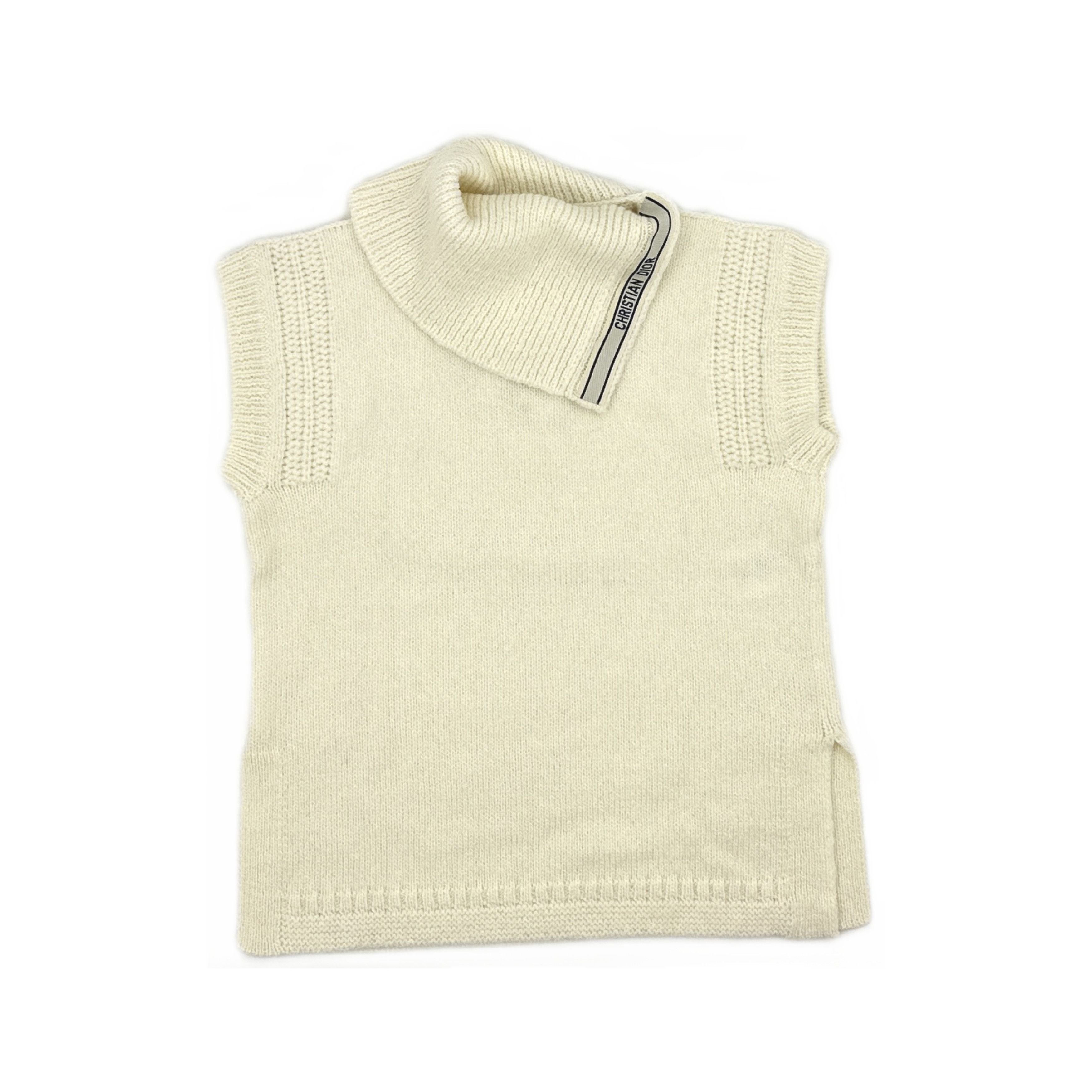 Dior Dior FW24 Logo Sleeveless Knit Sweater 36 Size XS / US 0-2 / IT 36-38 - 1 Thumbnail