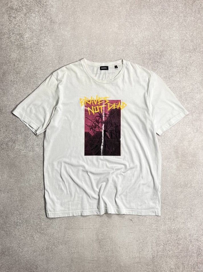 Diesel × Vintage VINTAGE DIESEL ONLY THE BRAVE T-SHIRT XL Size US XL / EU 56 / 4 - 1 Thumbnail