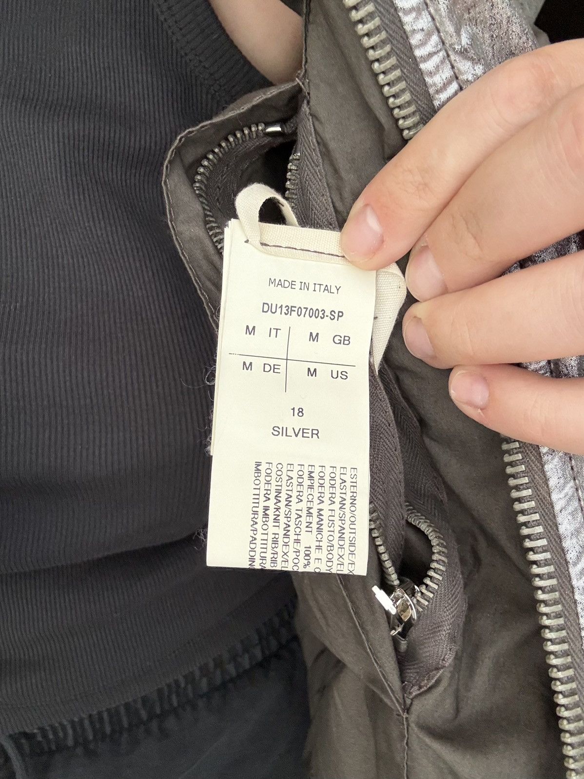 Rick Owens Rick Owens silver jacket Size US M / EU 48-50 / 2 - 9 Thumbnail
