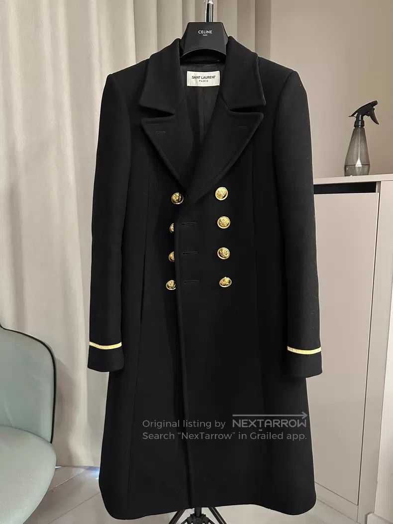 Saint Laurent Paris Saint Laurent Paris Palace lion gold button coat Size US S / EU 44-46 / 1 - 1 Thumbnail