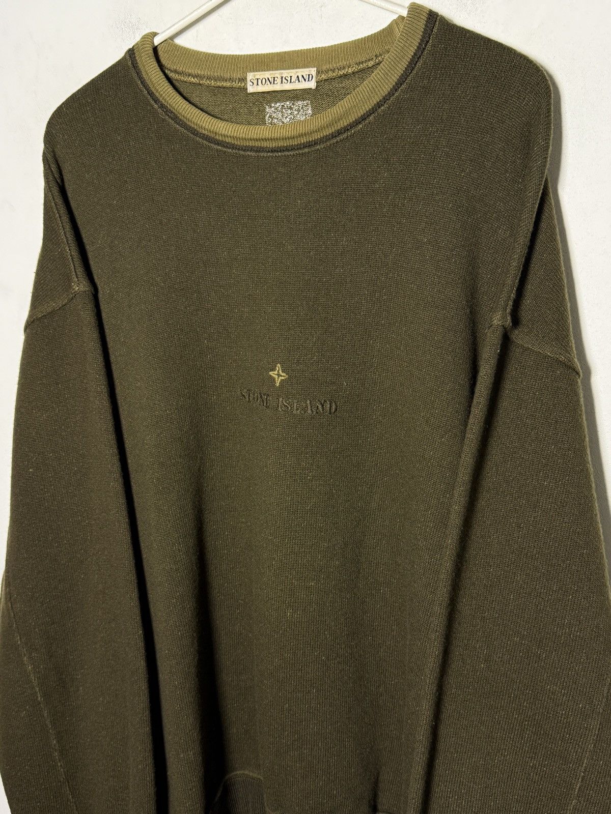 Stone Island stone island 90s wool/nylon crewneck sweater Size US XL / EU 56 / 4 - 2 Thumbnail