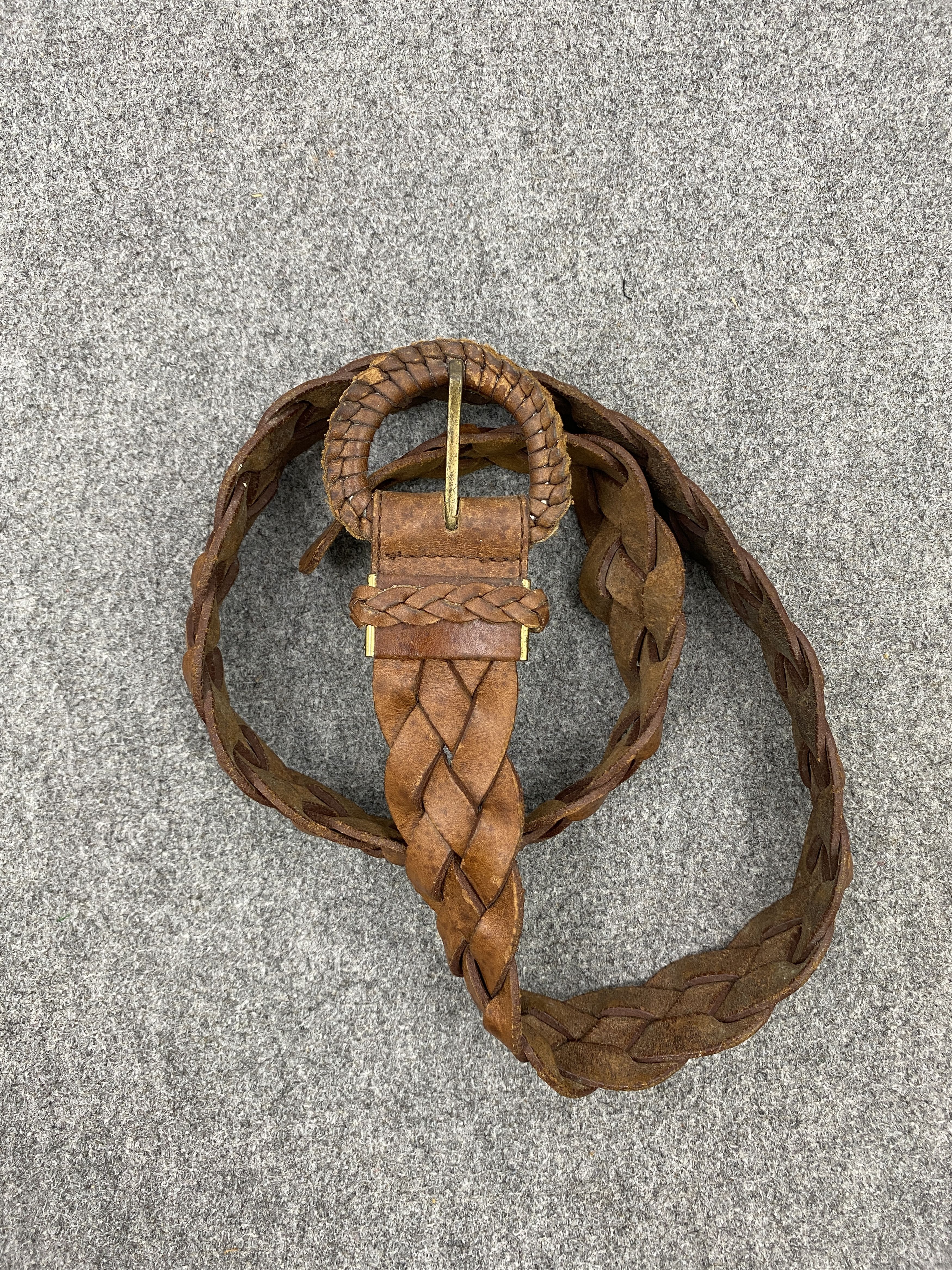 If Six Was Nine Vintage 80s Japanese Brand Braided Waist Belt B0003 Size ONE SIZE - 6 Thumbnail