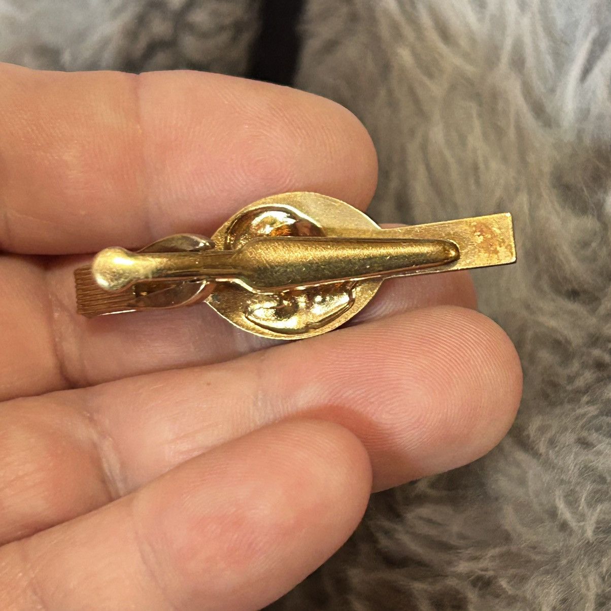 Vintage Vintage gold tone USMC alligator tie bar clip Size ONE SIZE - 5 Thumbnail