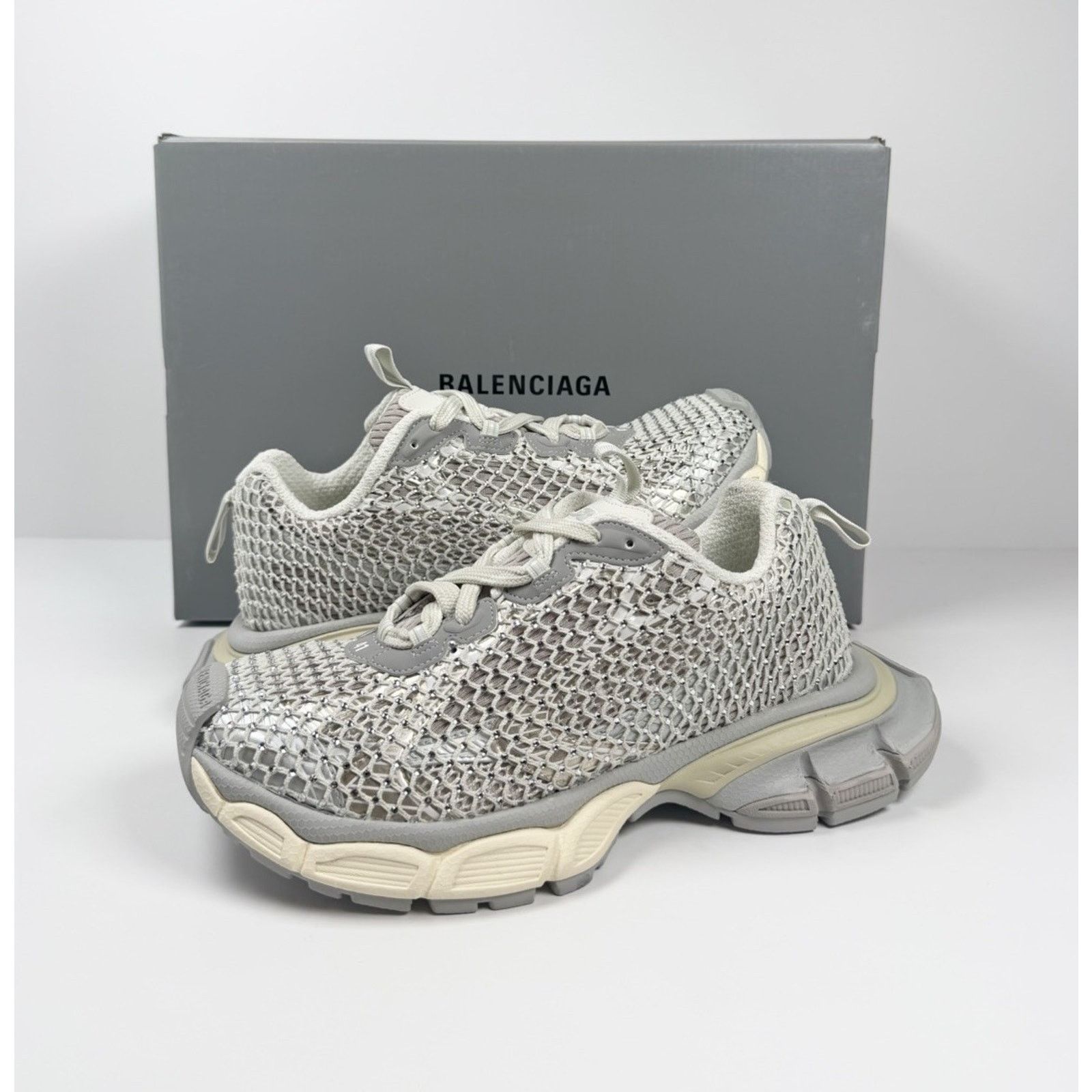Balenciaga Size 41EU/8US - Balenciaga 3XL Fishnet NEW/RETAIL $1,650! Size US 8 / EU 41 - 2 Thumbnail