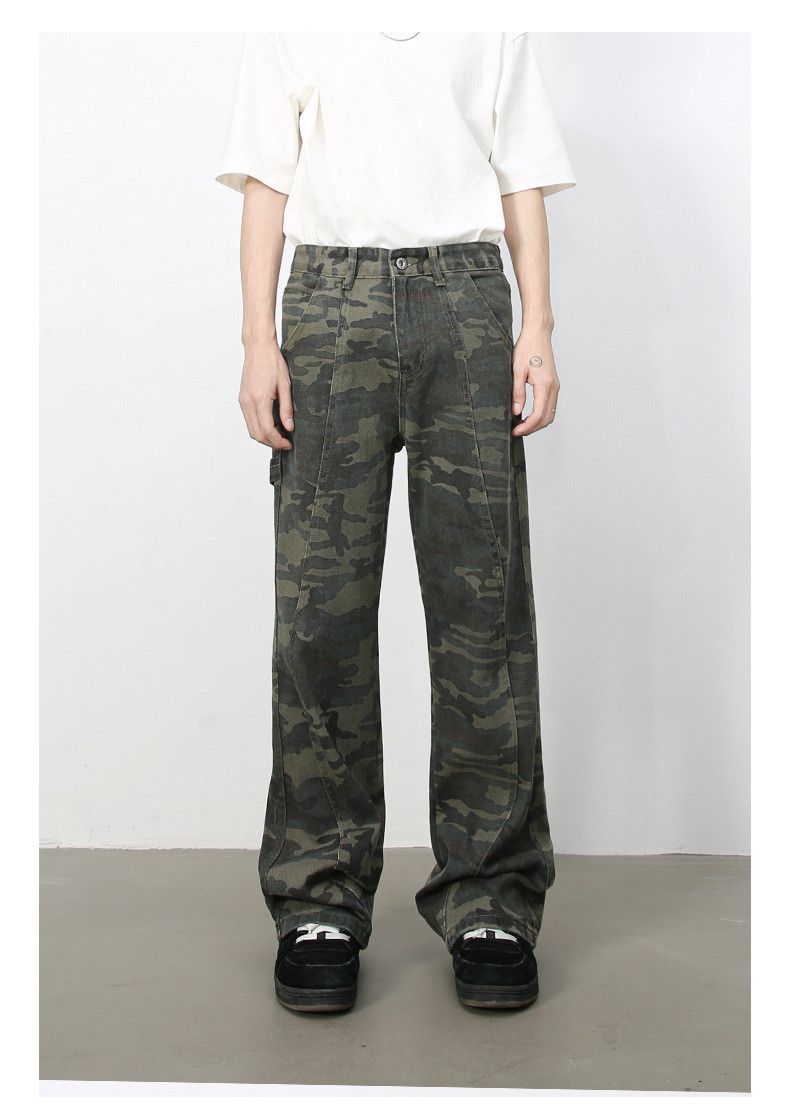 Japanese Brand Retro street hip-hop camouflage flared jeans y2k Size US 32 / EU 48 - 1 Thumbnail