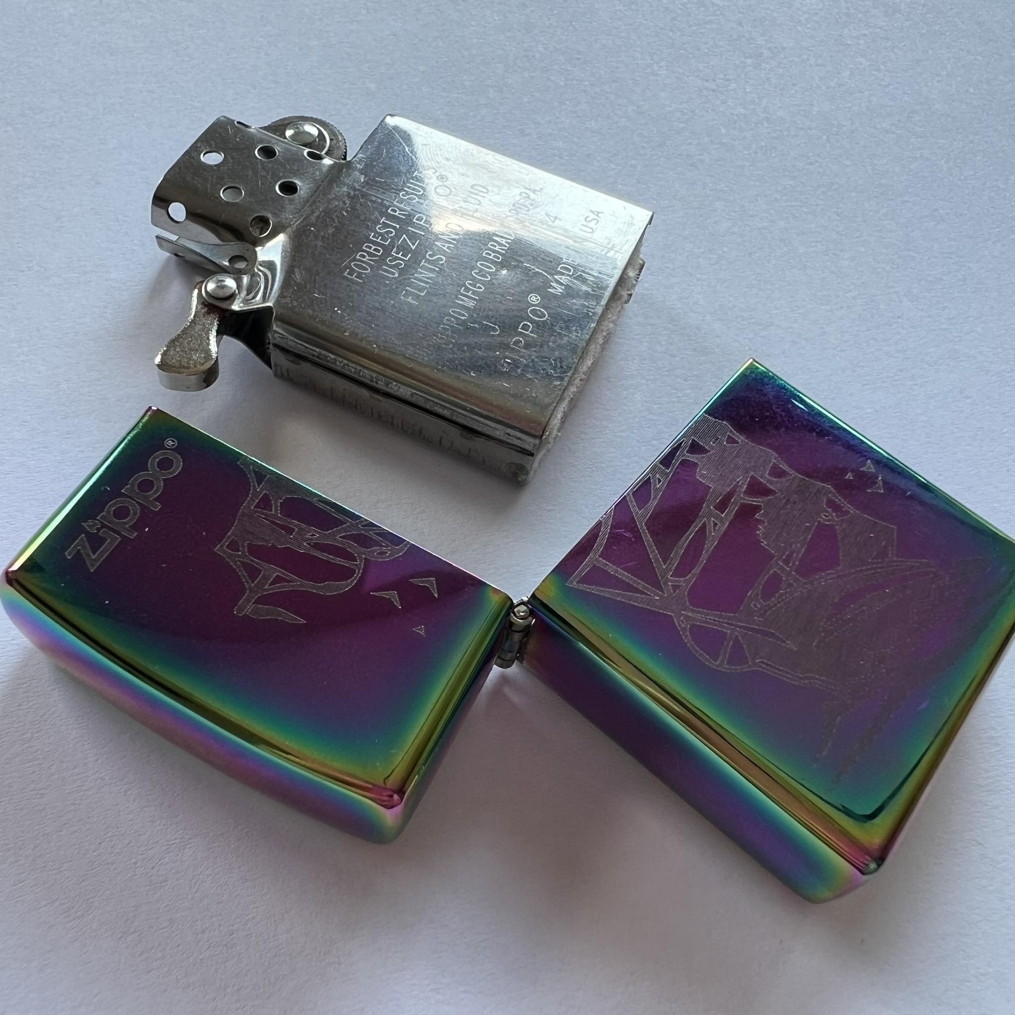 Vintage Zippo Men's Pocket Lighter Ship in Box Made in USA Size ONE SIZE - 5 Thumbnail