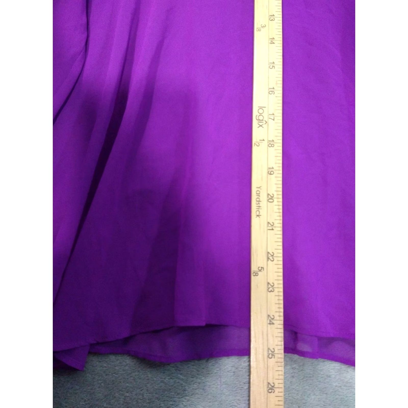 Free People Free People Shirt Womens Small Fuchsia Purple Tunic Long Sleeve V Neck Top Sheer Blouse Vintage No Size S / US 4 / IT 40 - 3 Thumbnail