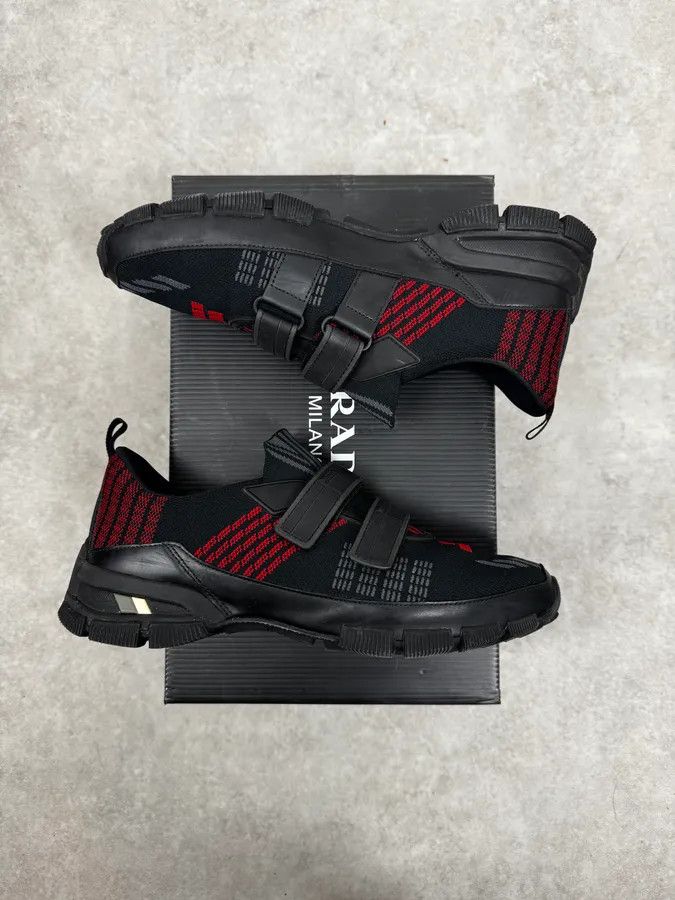 Prada Prada Black & Red Socks Sneakers Size US 7 / EU 40 - 2 Thumbnail