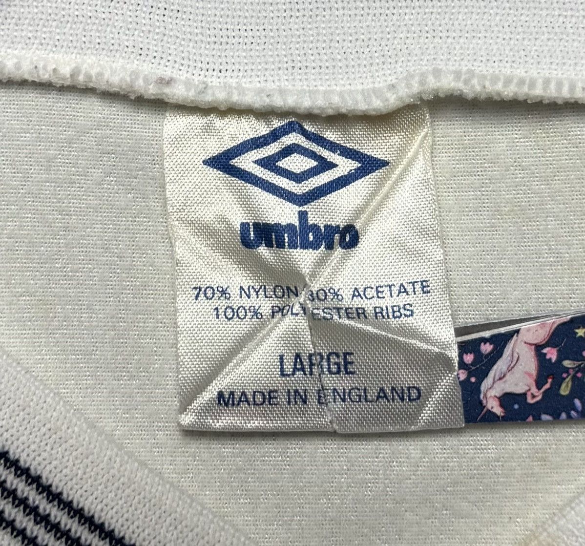 Umbro 1980s Umbro Template Shirt Soccer Jersey Long Sleeve Vintage Size US L / EU 52-54 / 3 - 13 Thumbnail