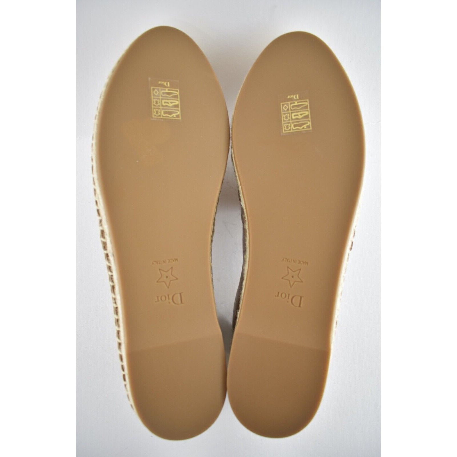 Dior Granville Noisette Leather Embroidered Espadrille Flat 40 Size US 10 / IT 40 - 9 Thumbnail