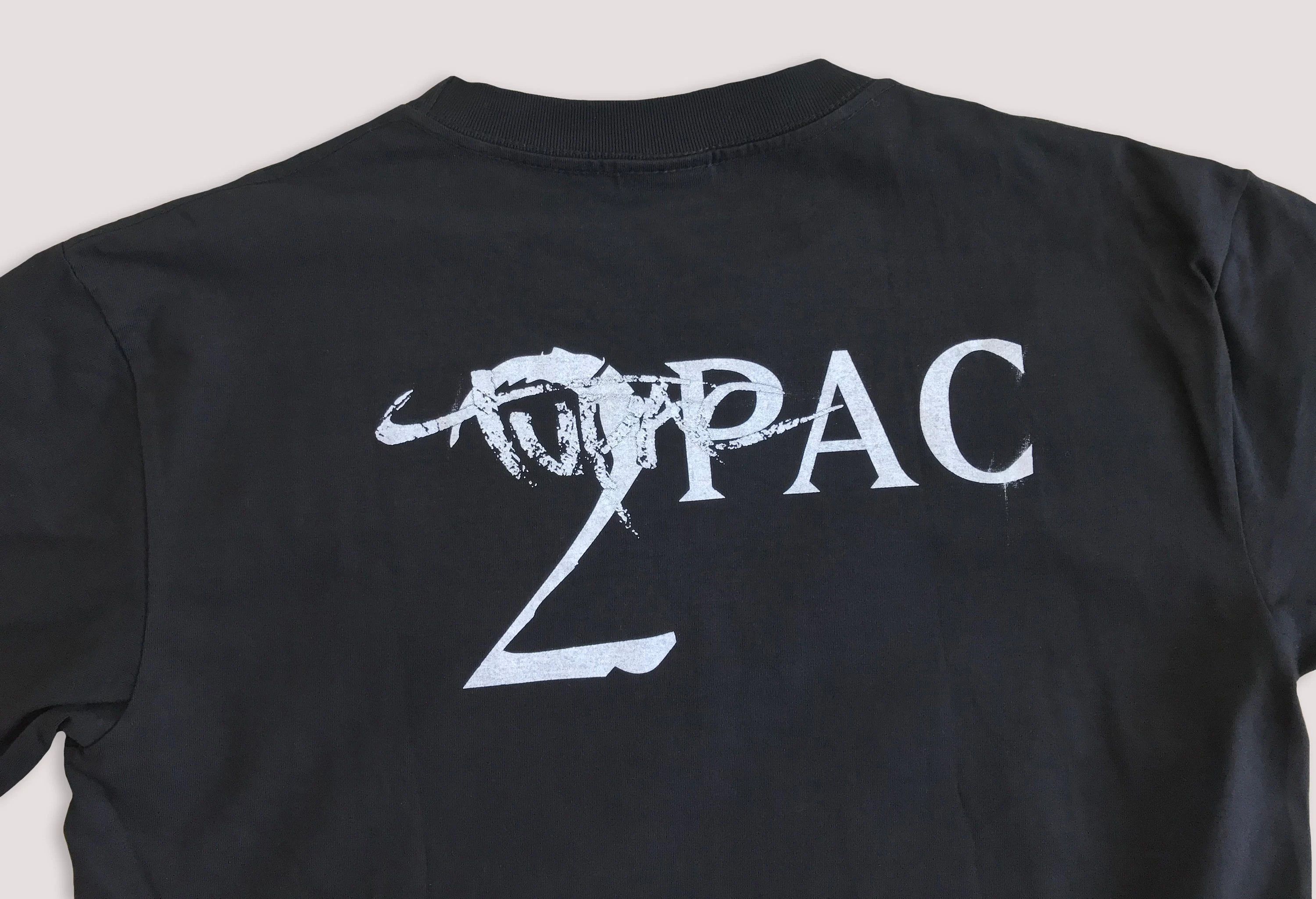 Rap Tees Vintage 90s 2pac t shirt Tupac Tee Rap Hip hop Thug Life M/L Size US M / EU 48-50 / 2 - 7 Thumbnail