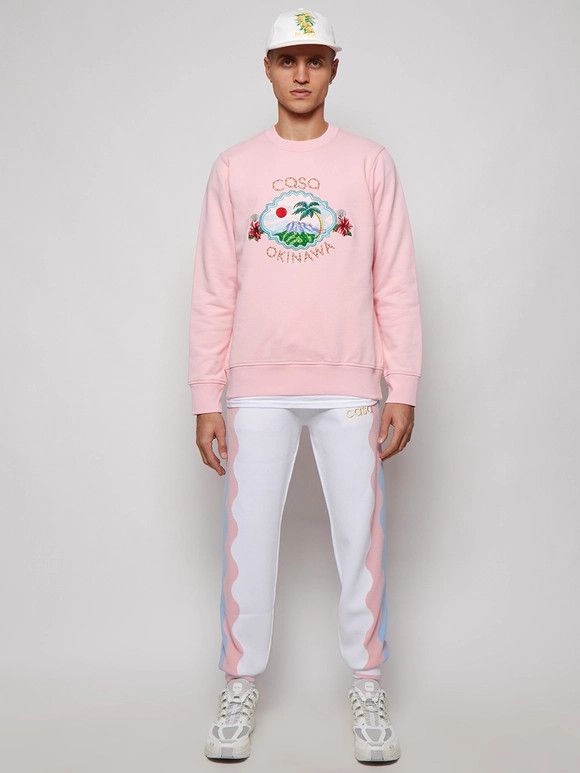 Casablanca o1mle0326 Casa Okinawa Sweatshirt in Pink Size US XXL / EU 58 / 5 - 1 Preview