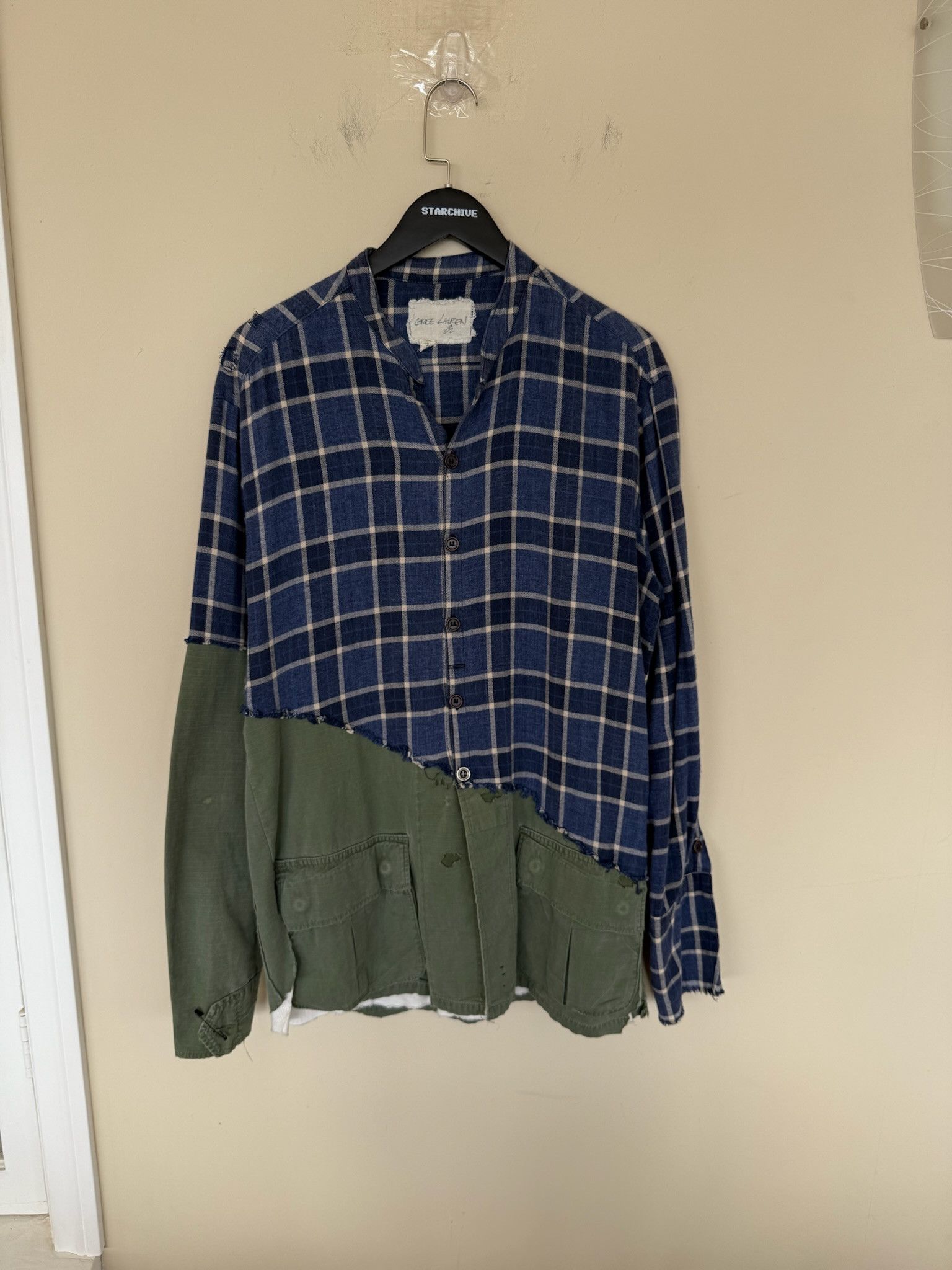 Greg Lauren Greg Lauren Flannel Blue/Green Size US L / EU 52-54 / 3 - 1 Thumbnail