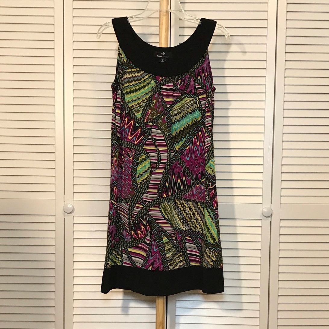 Other Ronni Nicole Abstract Scoop Neckline Sleeveless Dress 8 Size M / US 6-8 / IT 42-44 - 1 Thumbnail