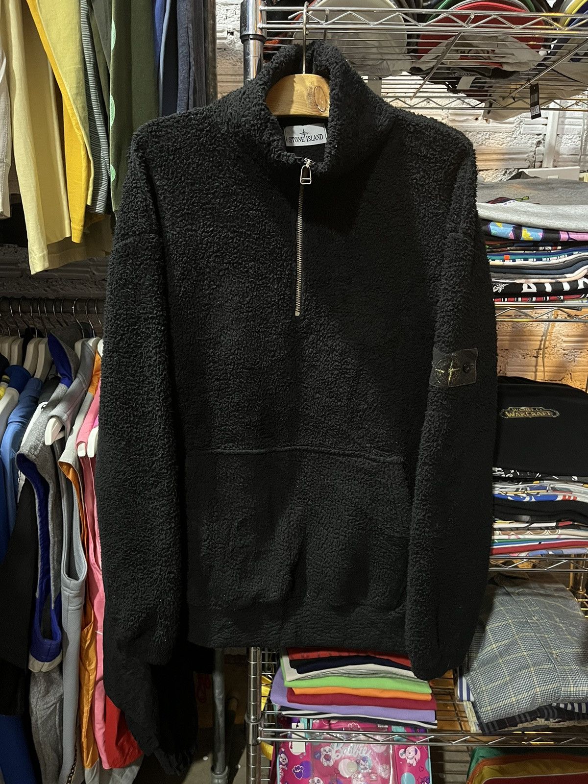 Stone Island Halfzip Fleece Sweatshirt Bootleg 90s