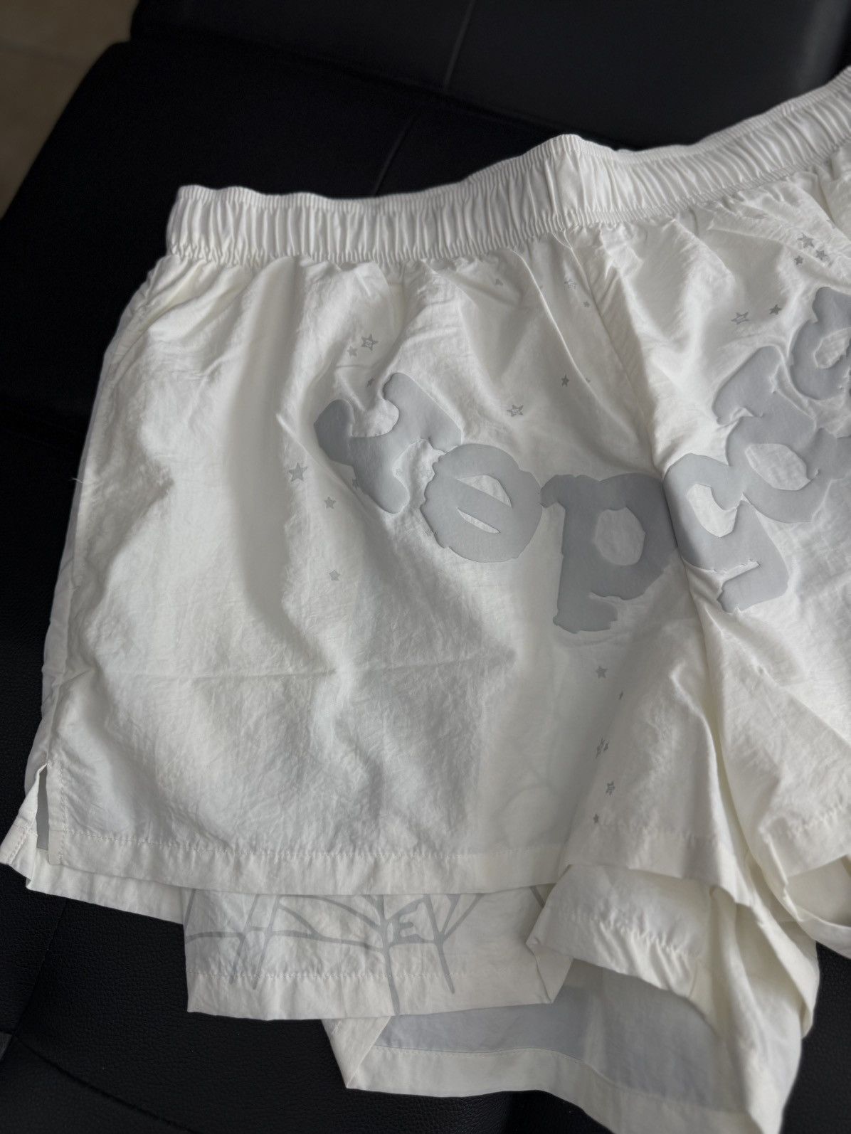 Sp5der Sp5der White Web Shorts Size (XL) Brand New Size US 36 / EU 52 - 2 Thumbnail