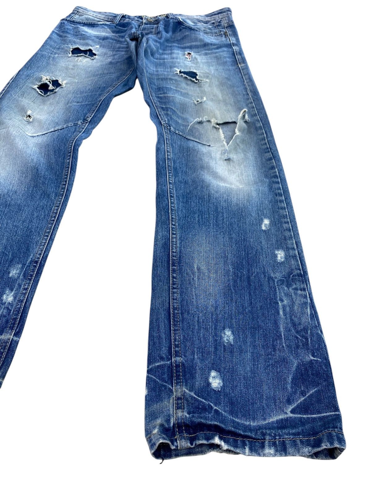 Desigual Desigual Brand Distressed Patchwork Style Loose Jeans Size US 34 / EU 50 - 8 Thumbnail