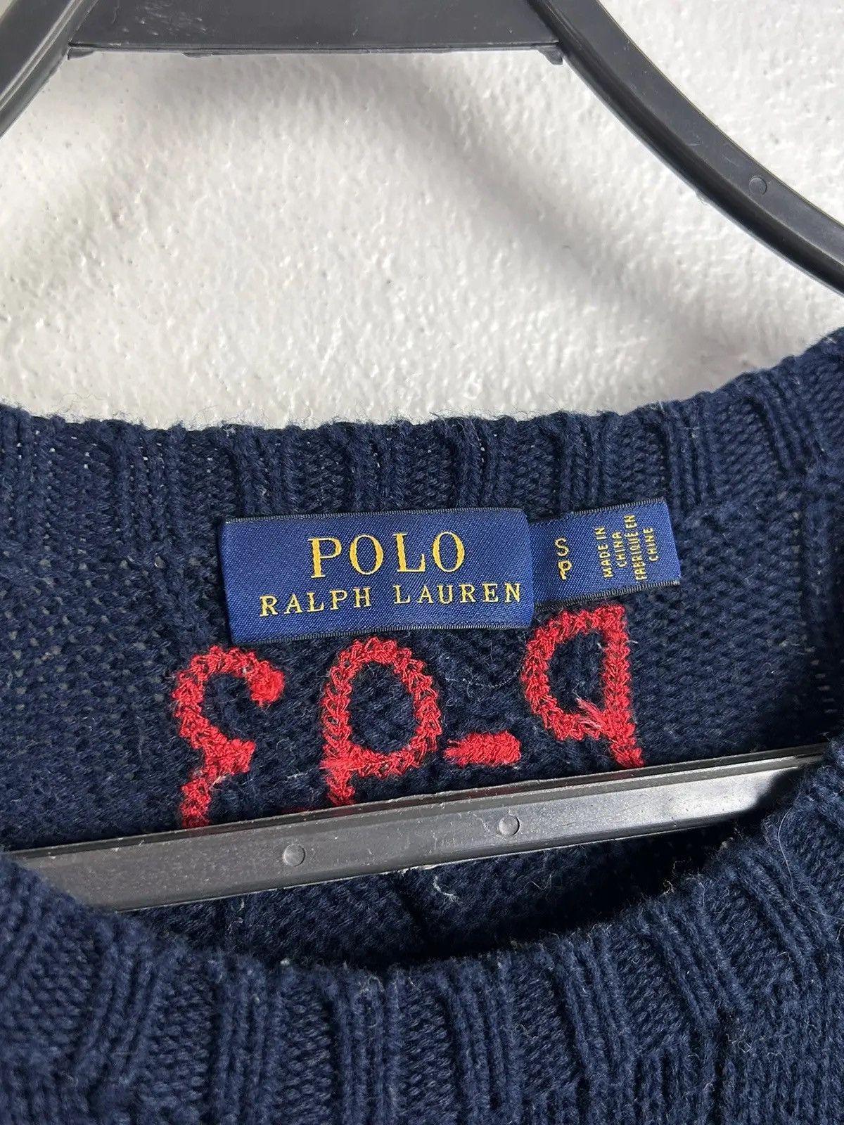 Polo Ralph Lauren Ralph Lauren P-93 Cable Knit Knitwear Striped Sweater Size US S / EU 44-46 / 1 - 7 Thumbnail