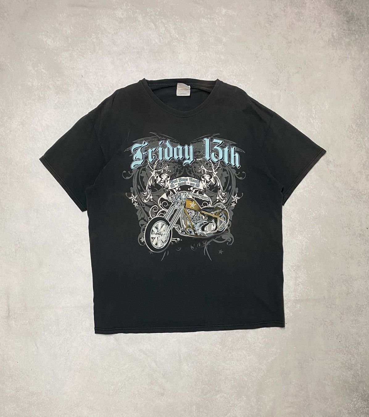Harley Davidson × Vintage Vintage Y2K 2000’s Skater Friday 13th Bike Tee XL Size US XL / EU 56 / 4 - 1 Thumbnail
