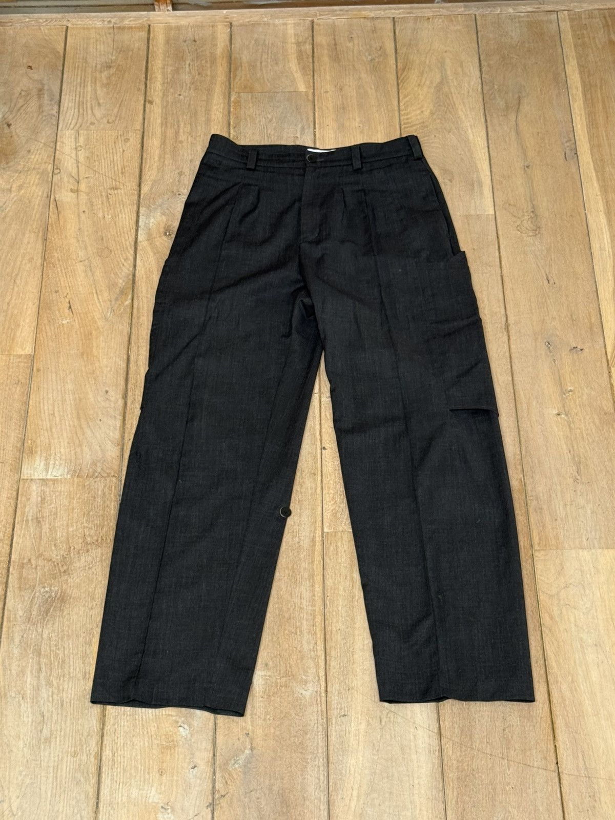Kiko Kostadinov Kiko Kostadinov Black Cargo Trousers Size US 34 / EU 50 - 1 Thumbnail