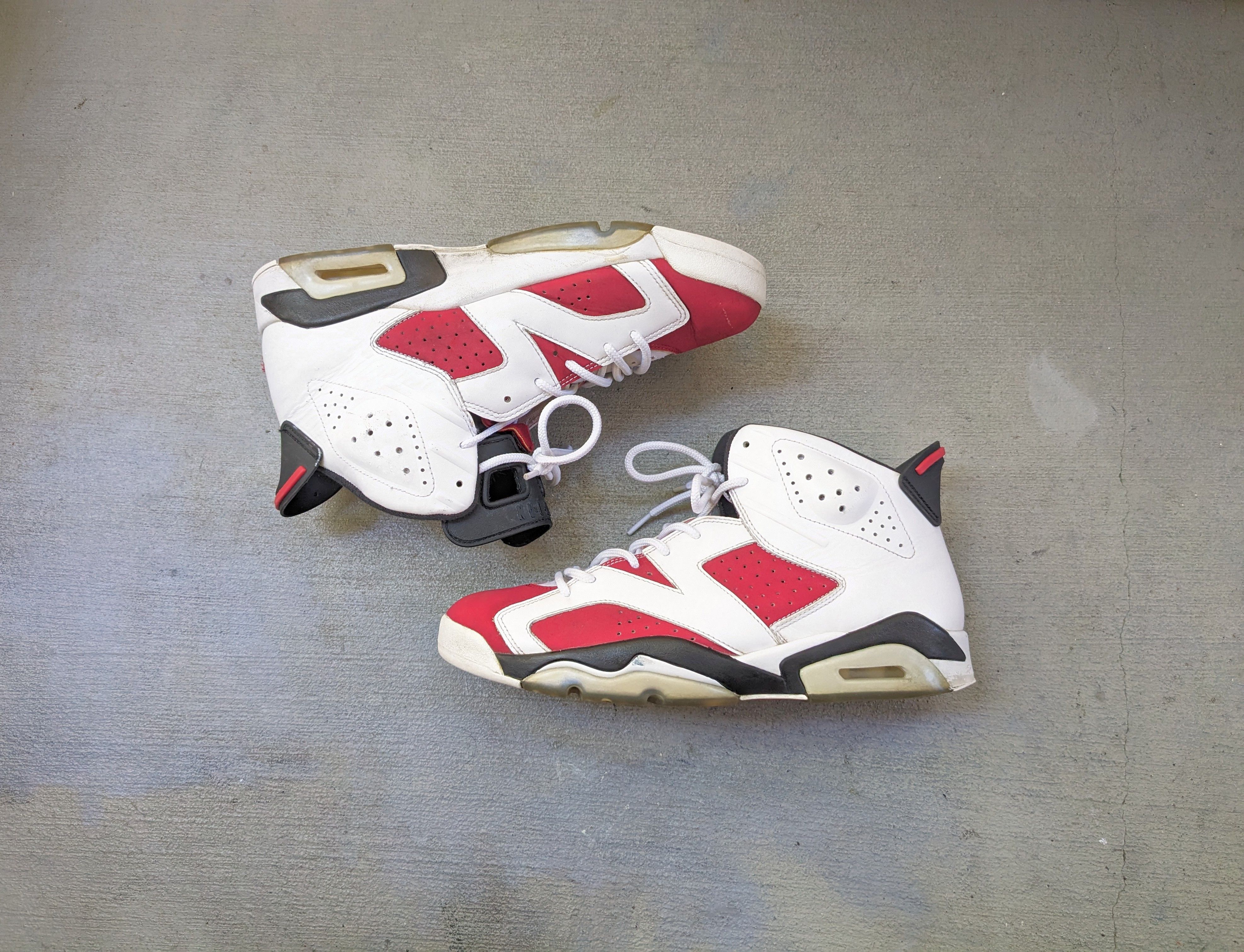 Nike Air Jordan 6 Retro Carmine 10.5 Red White 384664-160