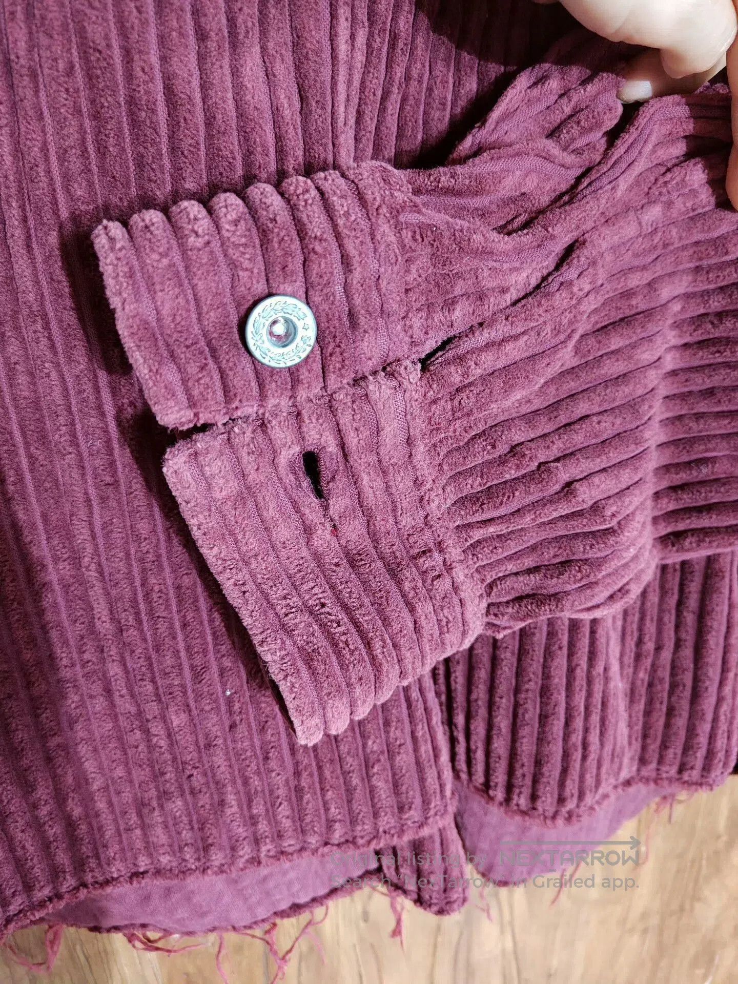 Doublet Doublet Corduroy Jacket in Burgundy. Size US M / EU 48-50 / 2 - 6 Thumbnail