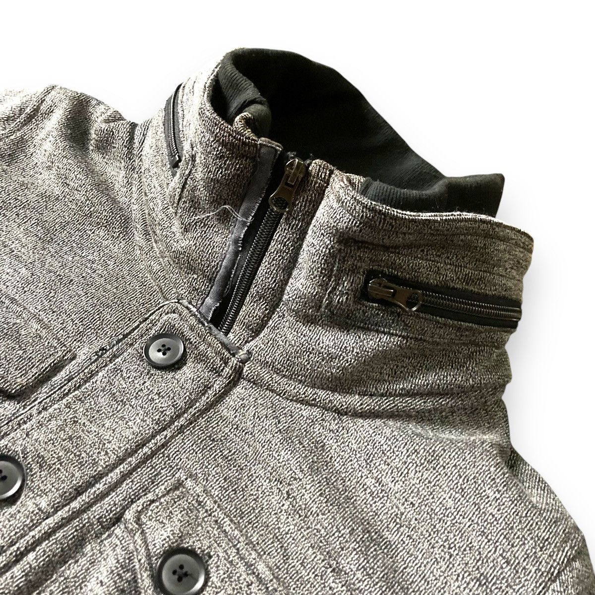 Le Grande Bleu (L.G.B.) 🇯🇵 LOUIS CHAVLON BUTTON UP ZIPPER JACKET Size US L / EU 52-54 / 3 - 5 Thumbnail