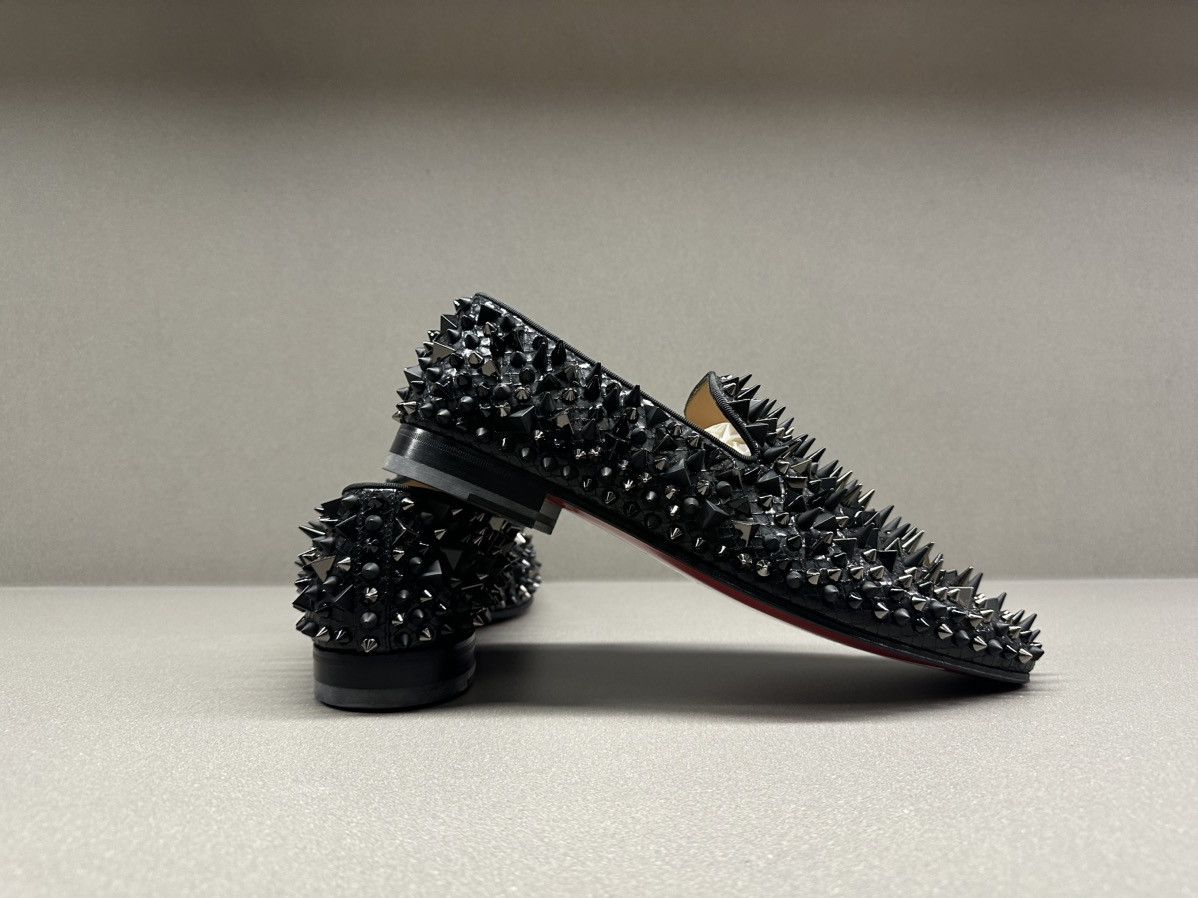 Christian Louboutin Christian Louboutin Dandy Pik Pik Flat Black / Mix Black Size US 9 / EU 42 - 7 Thumbnail