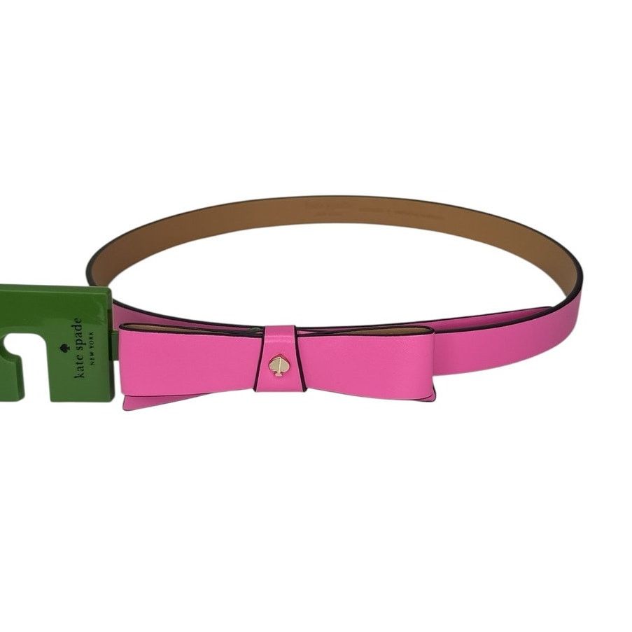 Kate Spade Kate Spade Bow Leather Belt in Pink X Large Size ONE SIZE - 1 Thumbnail