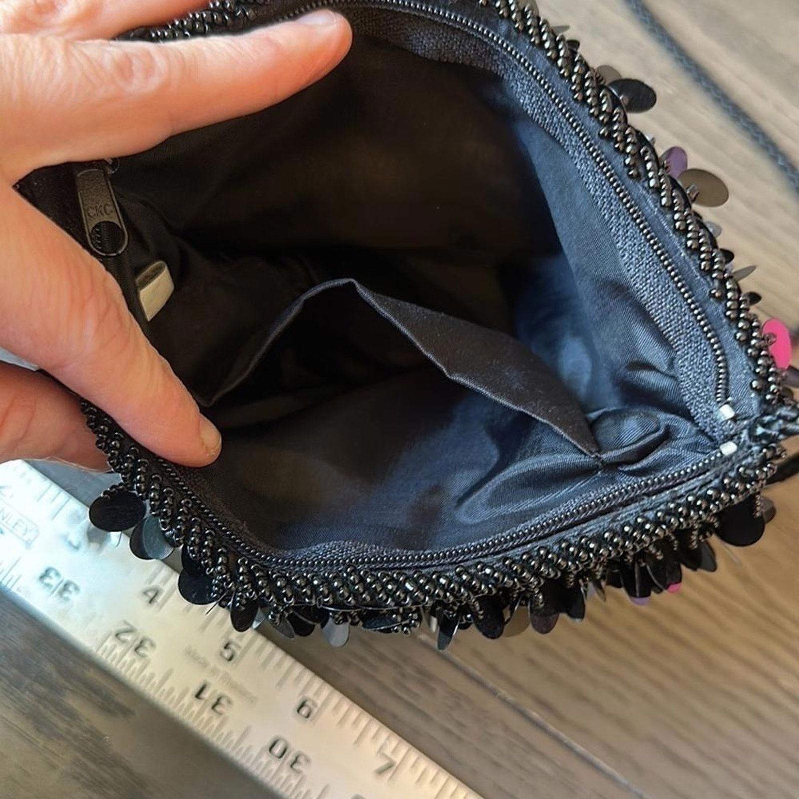 Designer Chic Black Sequin Evening Crossbody Size ONE SIZE - 4 Thumbnail