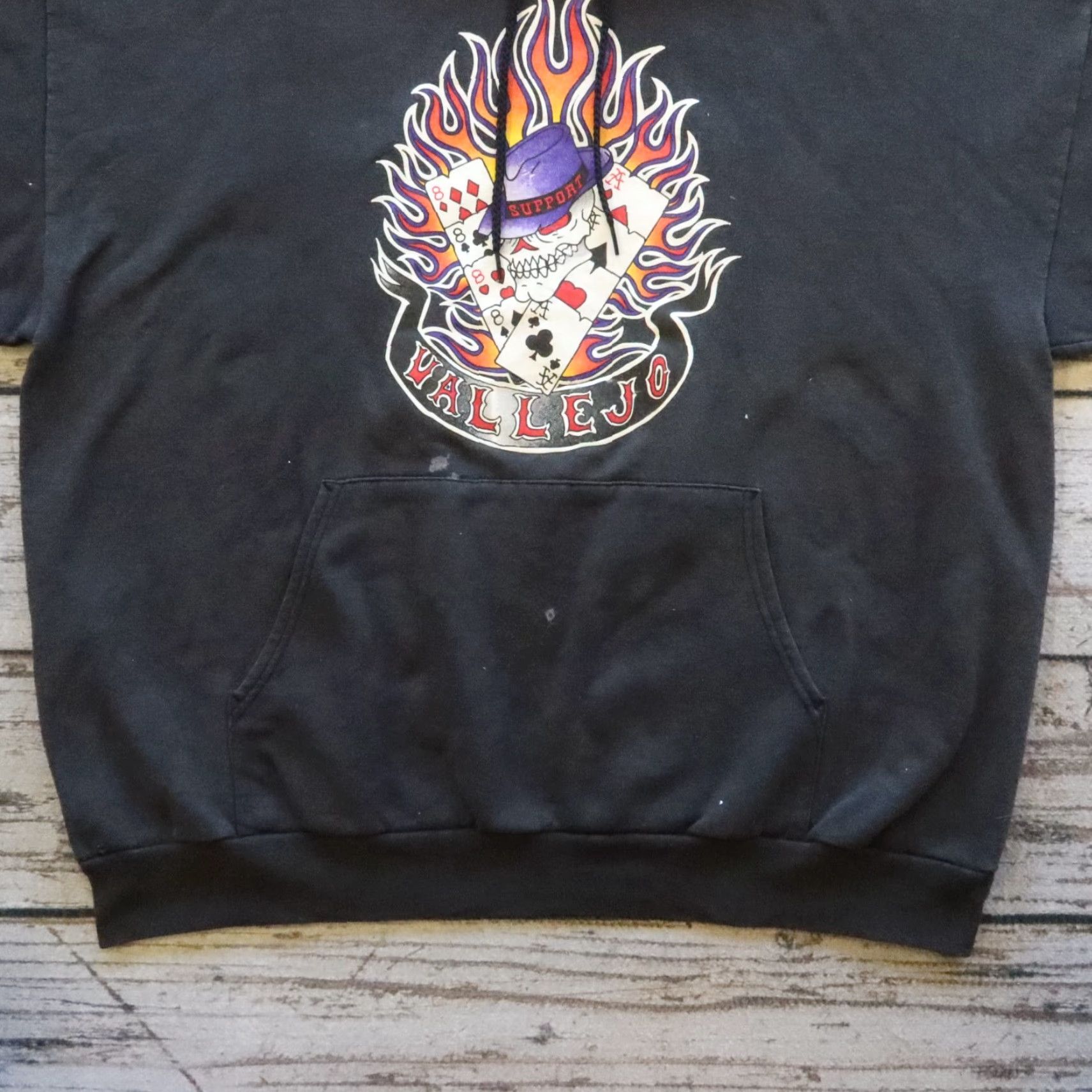 Hanes VINTAGE Vallejo Hells Angels Support 81 Hoodie Sweatshirt XXL Black Mens Hoodie 2XL 81s Size US XXL / EU 58 / 5 - 3 Thumbnail