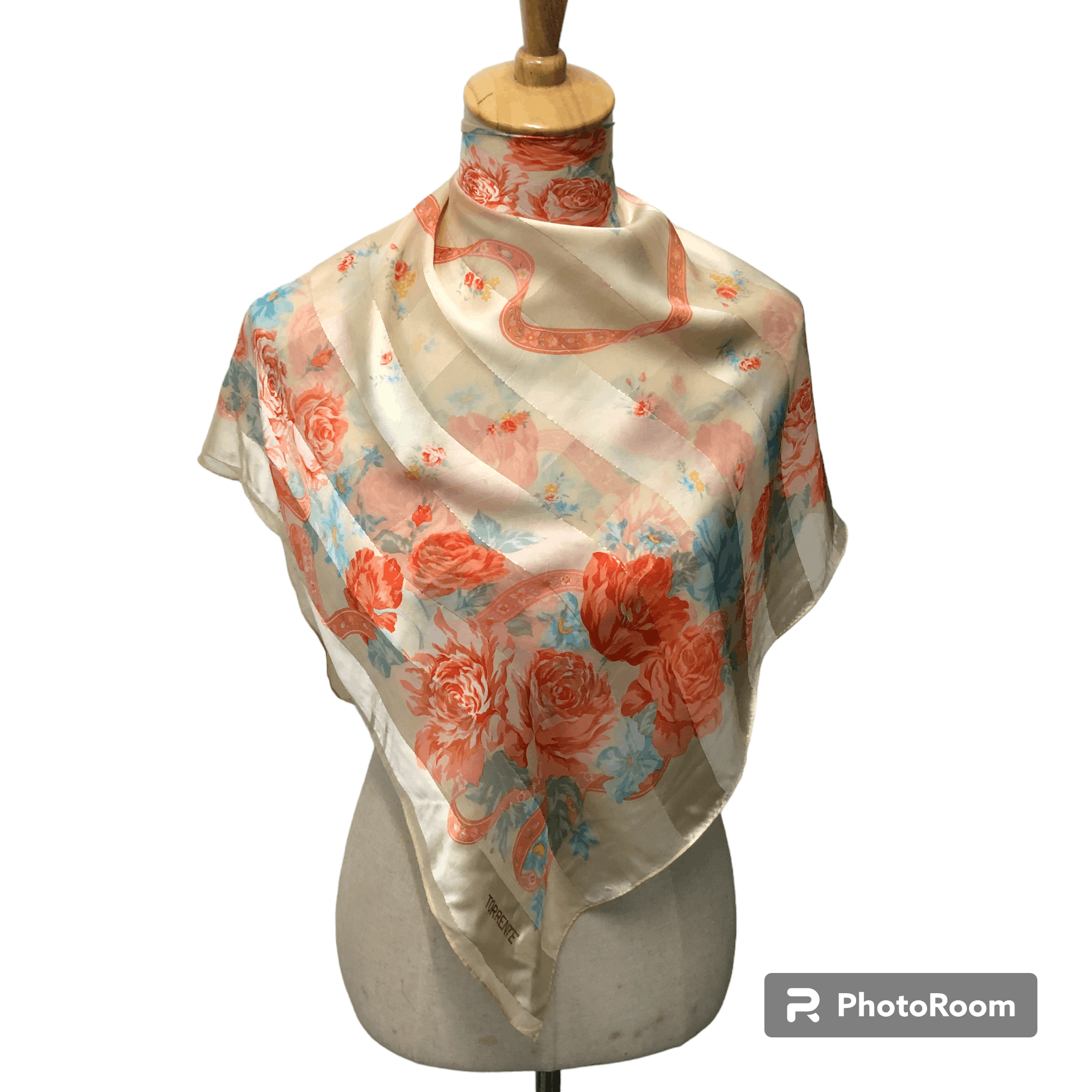 Torrente Floral Luxury Silk Scarf M1005