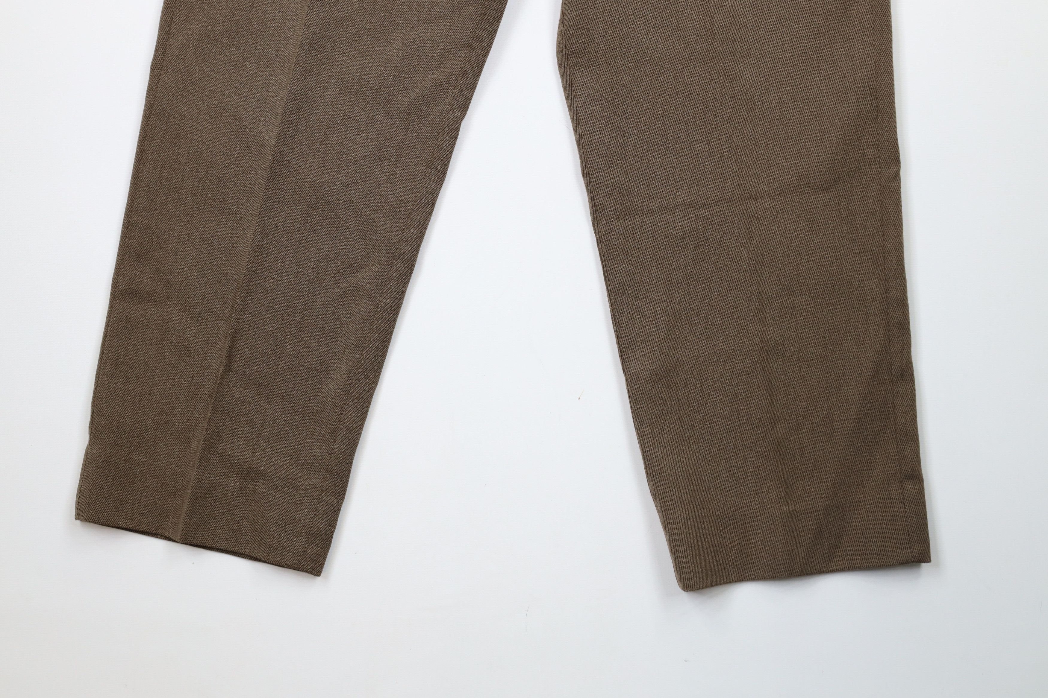 Vintage Vintage 90s Streetwear Whipcord Wide Leg Chino Pants Brown Size US 36 / EU 52 - 4 Thumbnail