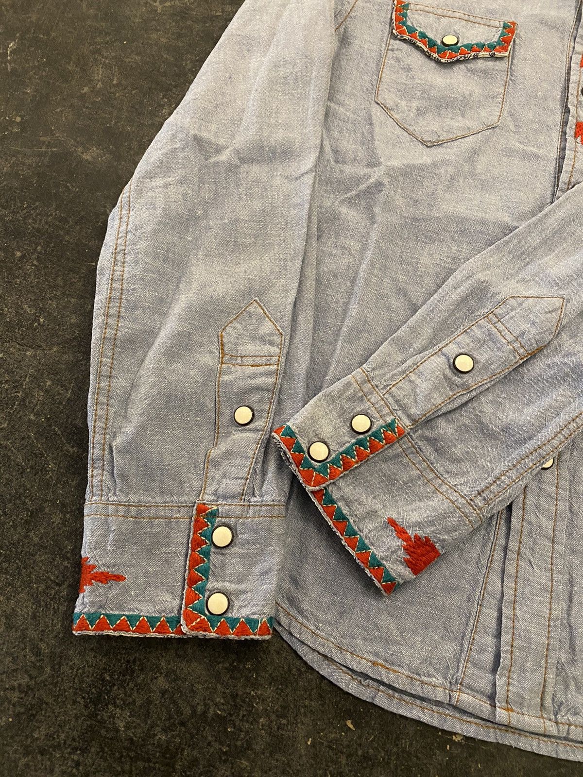 Beauty Beast × Japanese Brand × Other Nassau County chambray jeans button shirt Size US M / EU 48-50 / 2 - 5 Thumbnail