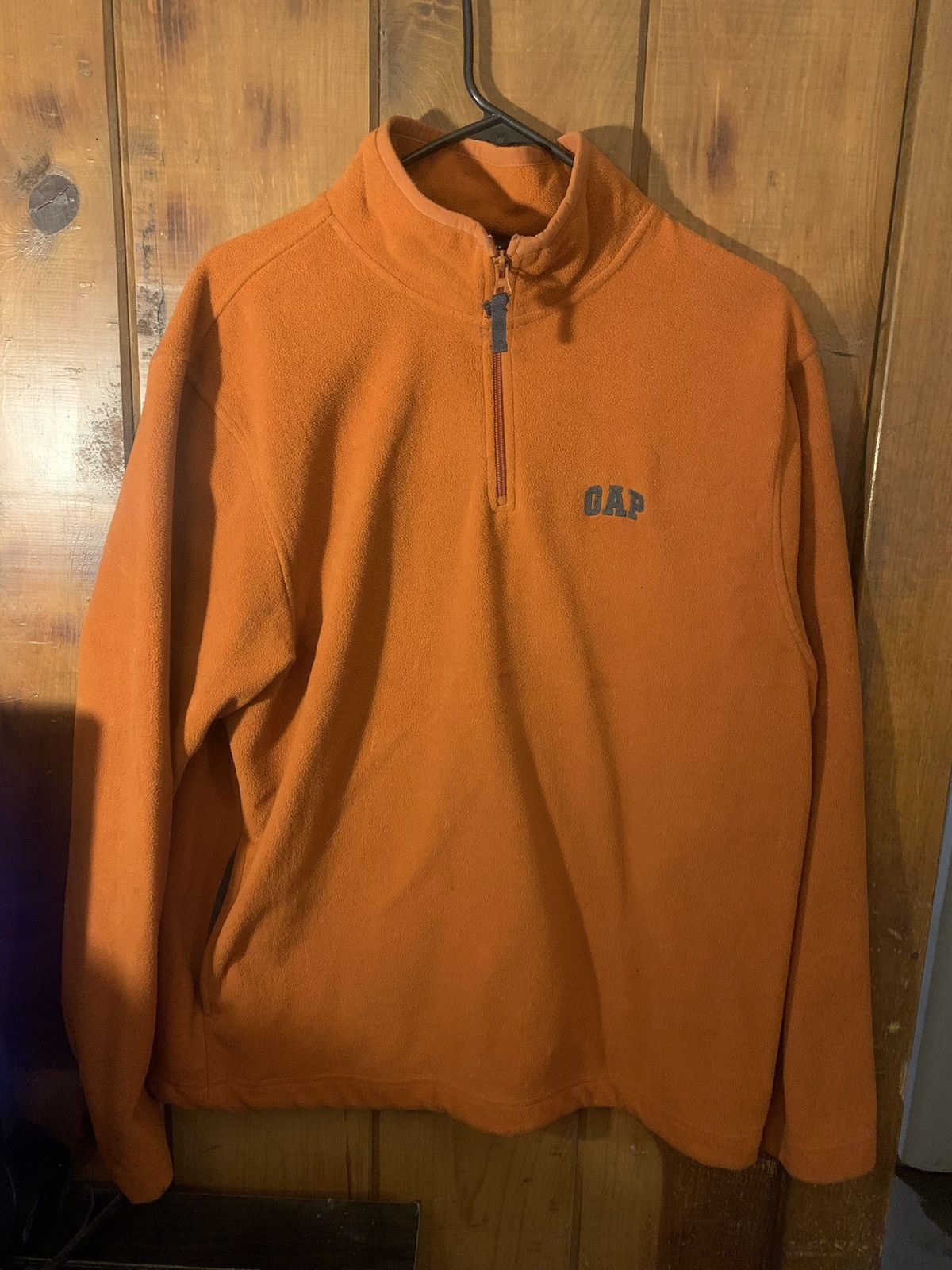 Gap Vintage Gap Orange Fleece Sweater Size US L / EU 52-54 / 3 - 1 Thumbnail