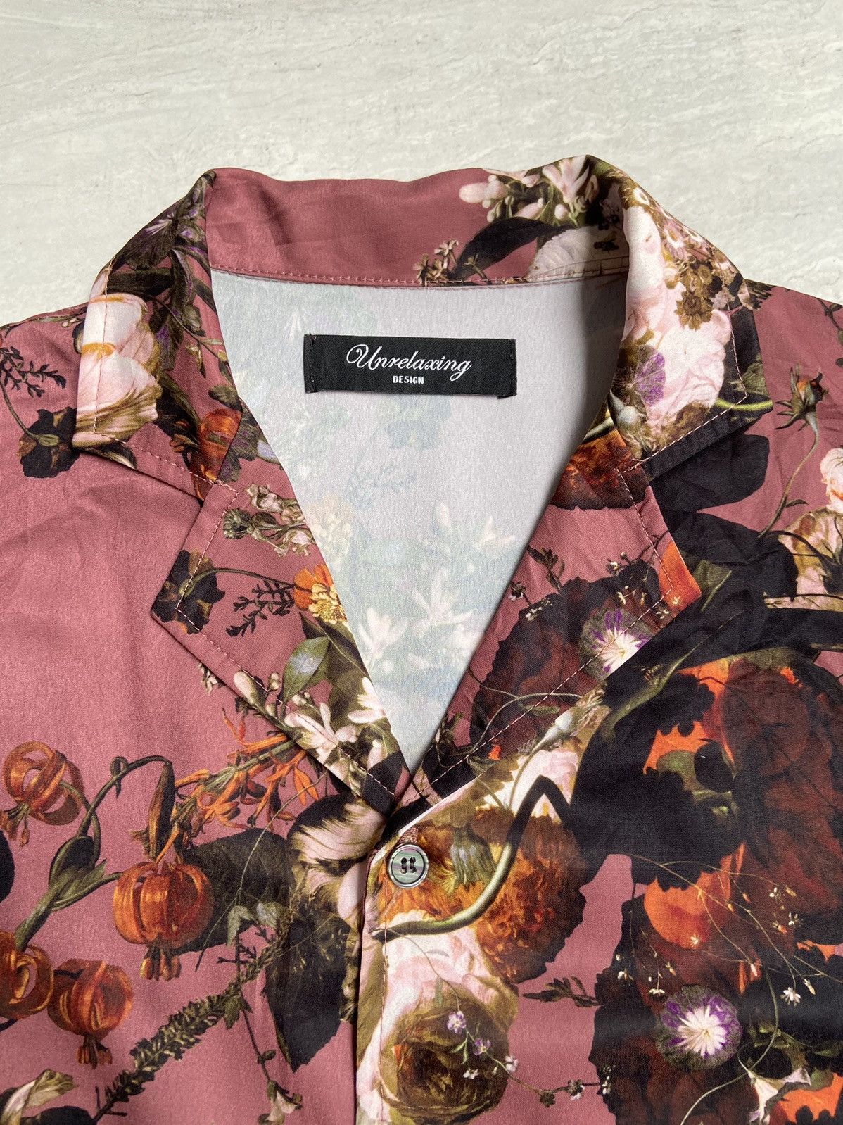 Designer × Japanese Brand UNRELAXING DESIGN Flowers Motive Shirt Size US XXL / EU 58 / 5 - 10 Thumbnail