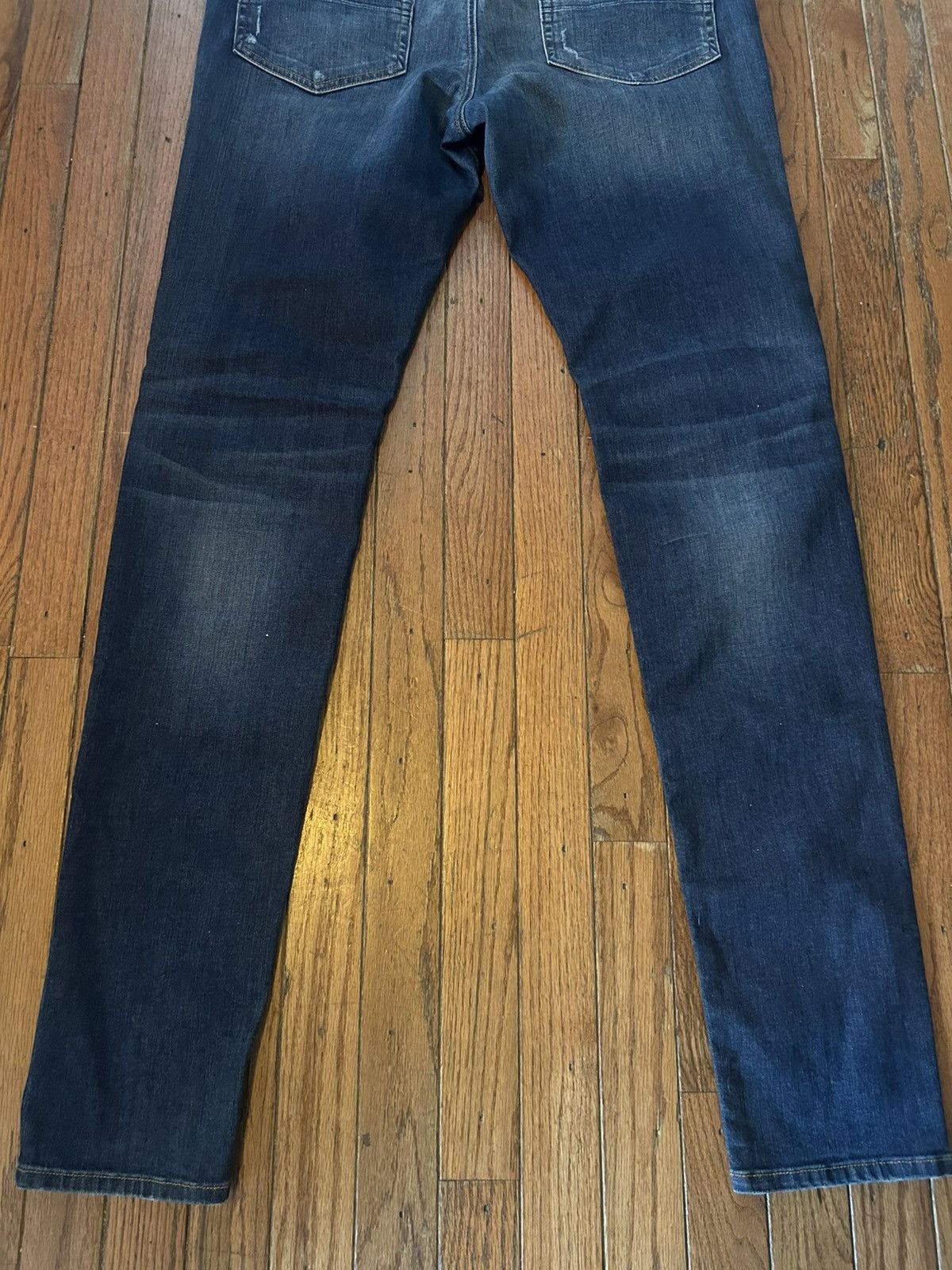 Amiri Amiri Light Blue MX1 Distressed Skinny Jeans - Size 38 Size US 38 / EU 54 - 10 Thumbnail