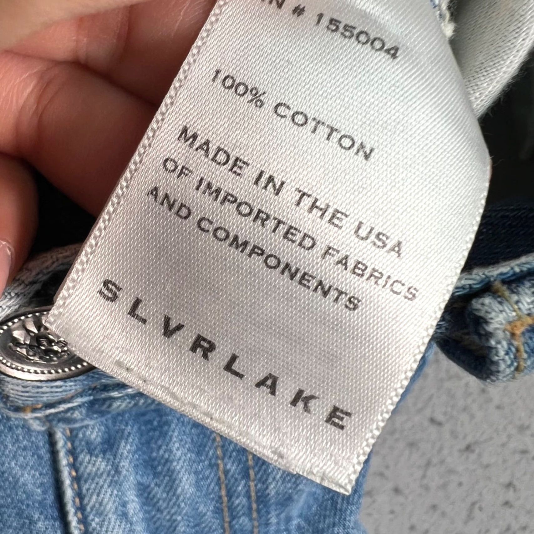 SLVRLAKE SLVRLAKE Jeans Womens 28 Blue Premium Denim 100% Cotton Straight Leg Size 28" / US 6 / IT 42 - 4 Thumbnail