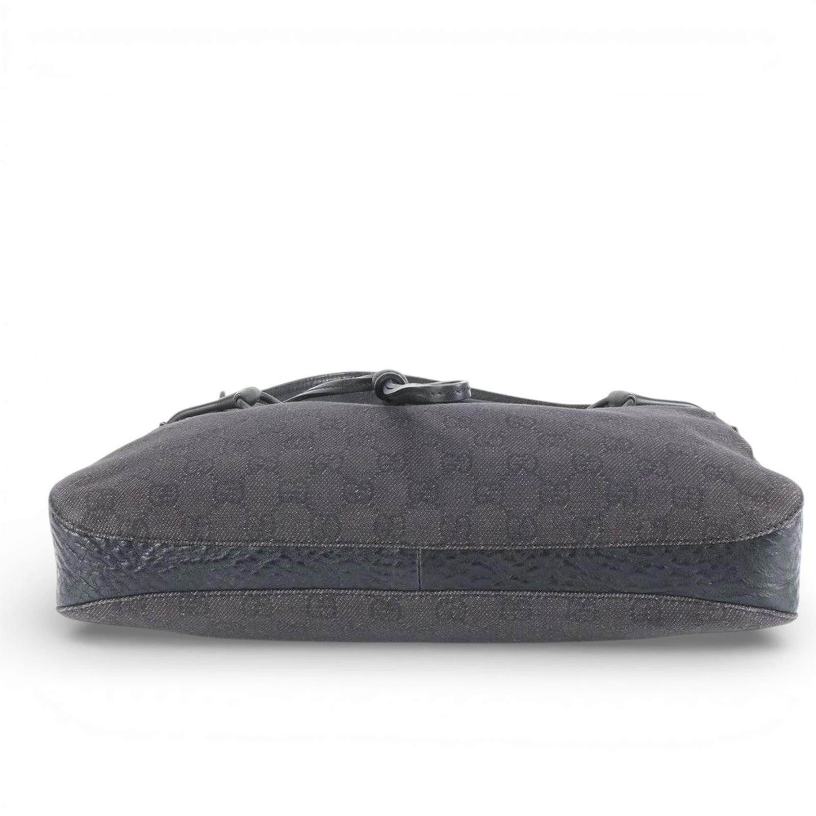 Gucci Gucci - Black Monogram Shoulder Bag Size ONE SIZE - 4 Thumbnail