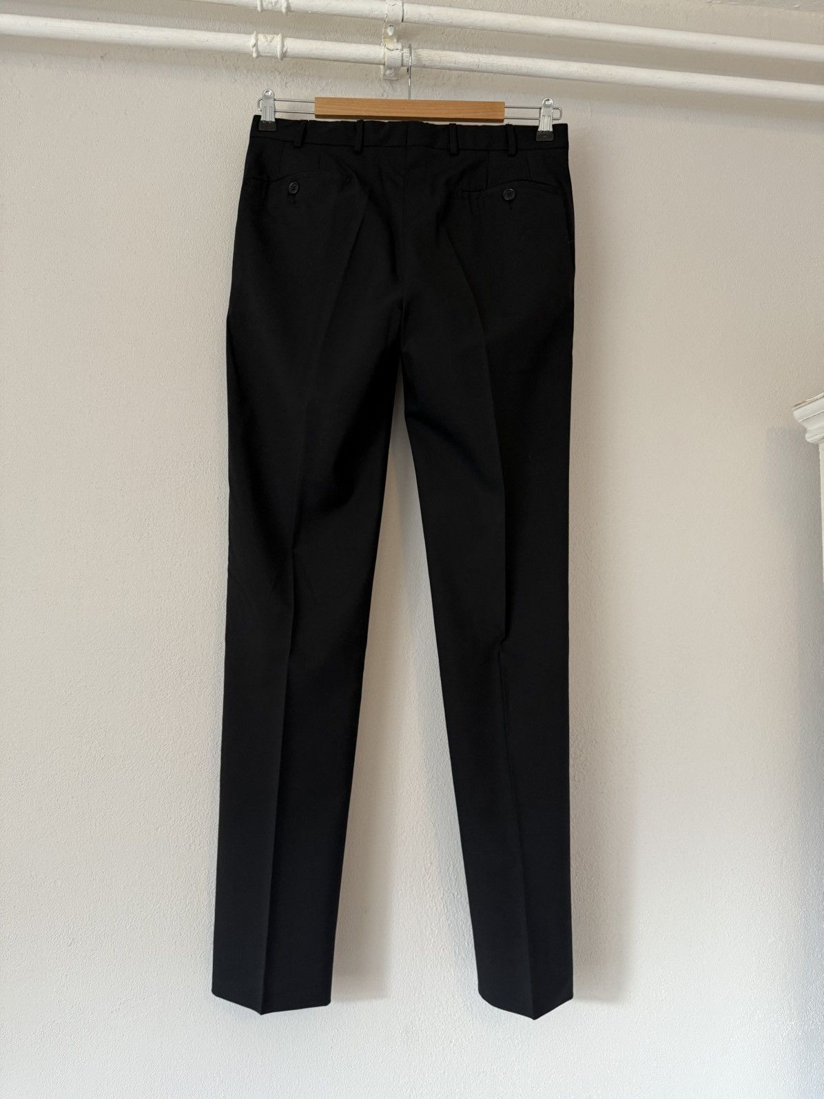 Prada Prada Slim Black Wool Trousers in Virgin Wool Size US 30 / EU 46 - 7 Thumbnail