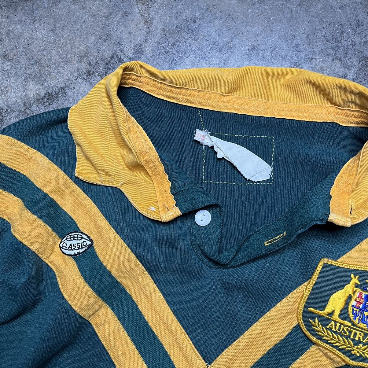 Vintage vintage 70s australia rugby collared shirt Size US L / EU 52-54 / 3 - 3 Thumbnail