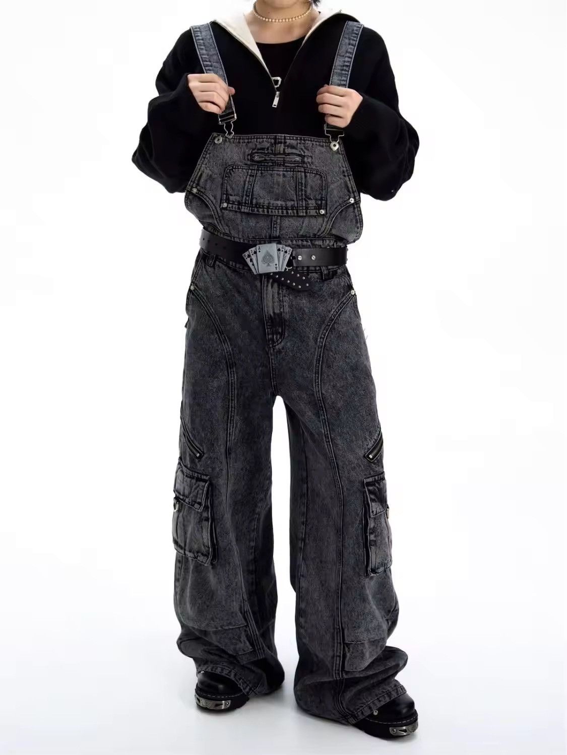 Jean × Vintage retro overalls workwear denim jean Size US 28 / EU 44 - 1 Thumbnail