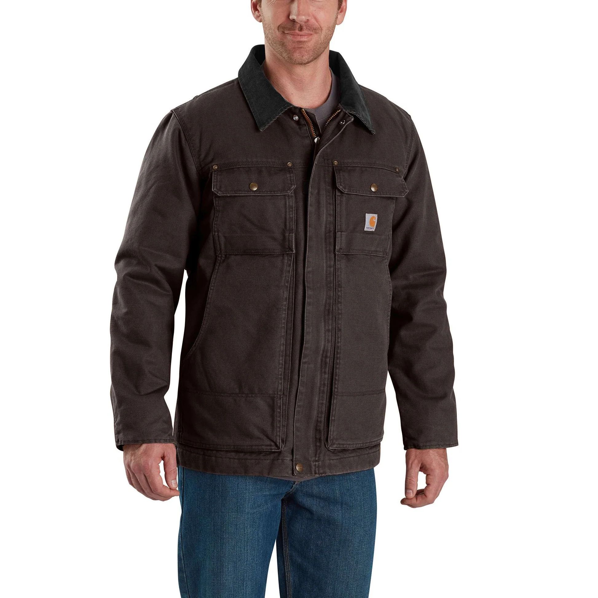 Carhartt Carhartt Full Swing® Washed Duck Insulated Traditional Coat Size US S / EU 44-46 / 1 - 1 Thumbnail