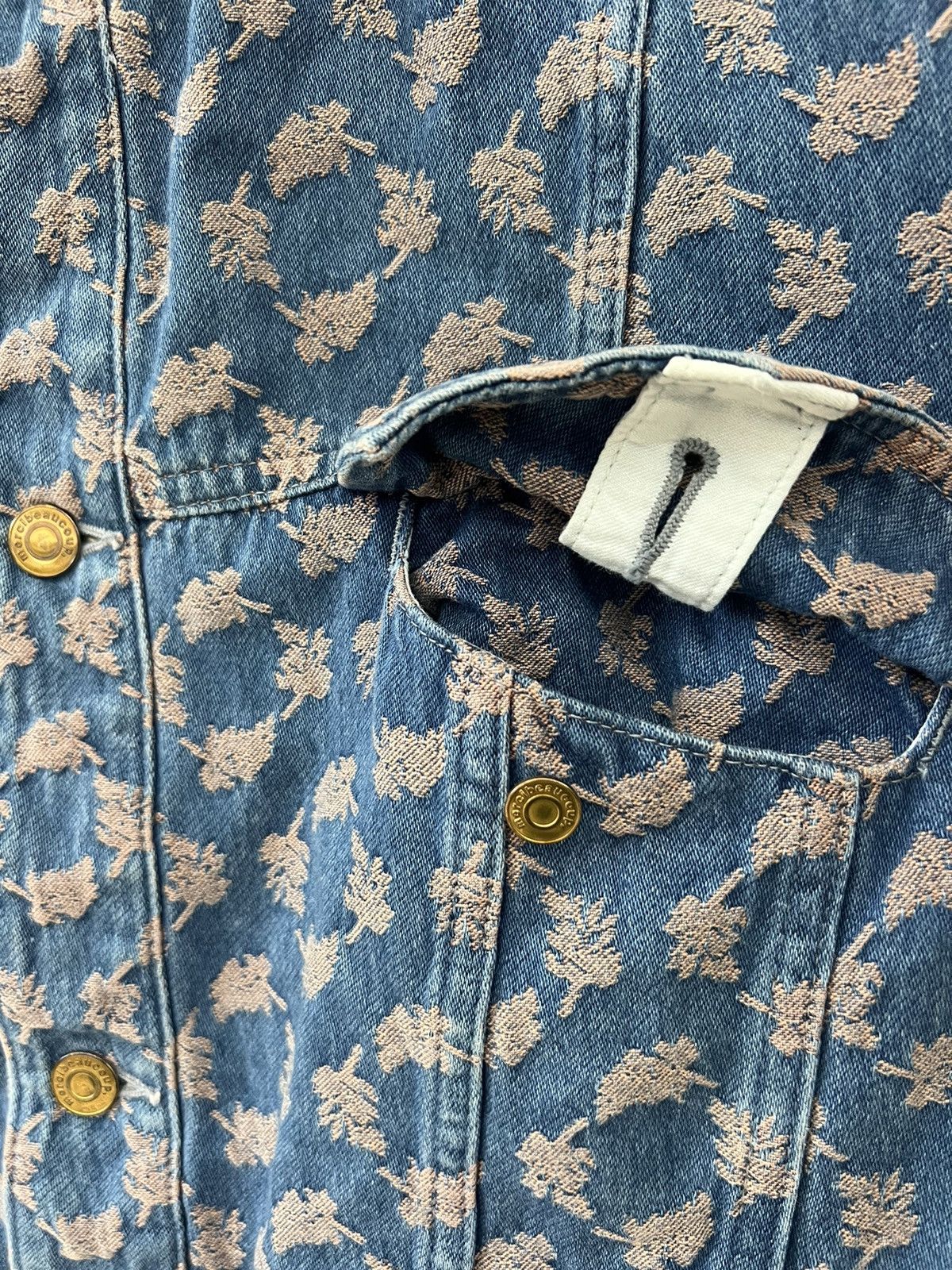 Issey Miyake Mercibeaucoup Embroidered Denim Bomber Trucker Jacket Size US M / EU 48-50 / 2 - 14 Thumbnail