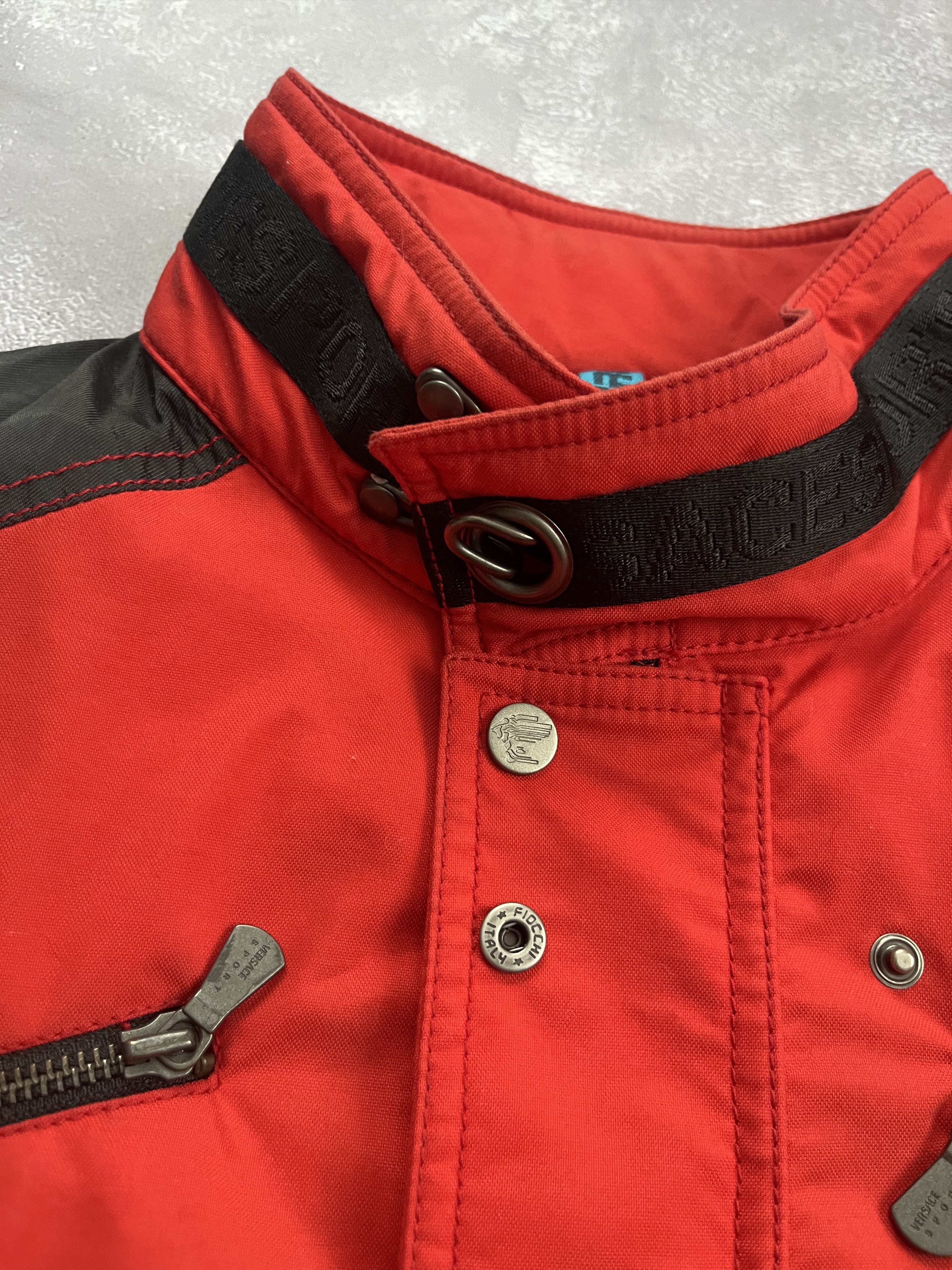 Versace Vintage Versace Sport Diaplex Biker Jacket Style Red Logo Size US L / EU 52-54 / 3 - 8 Thumbnail